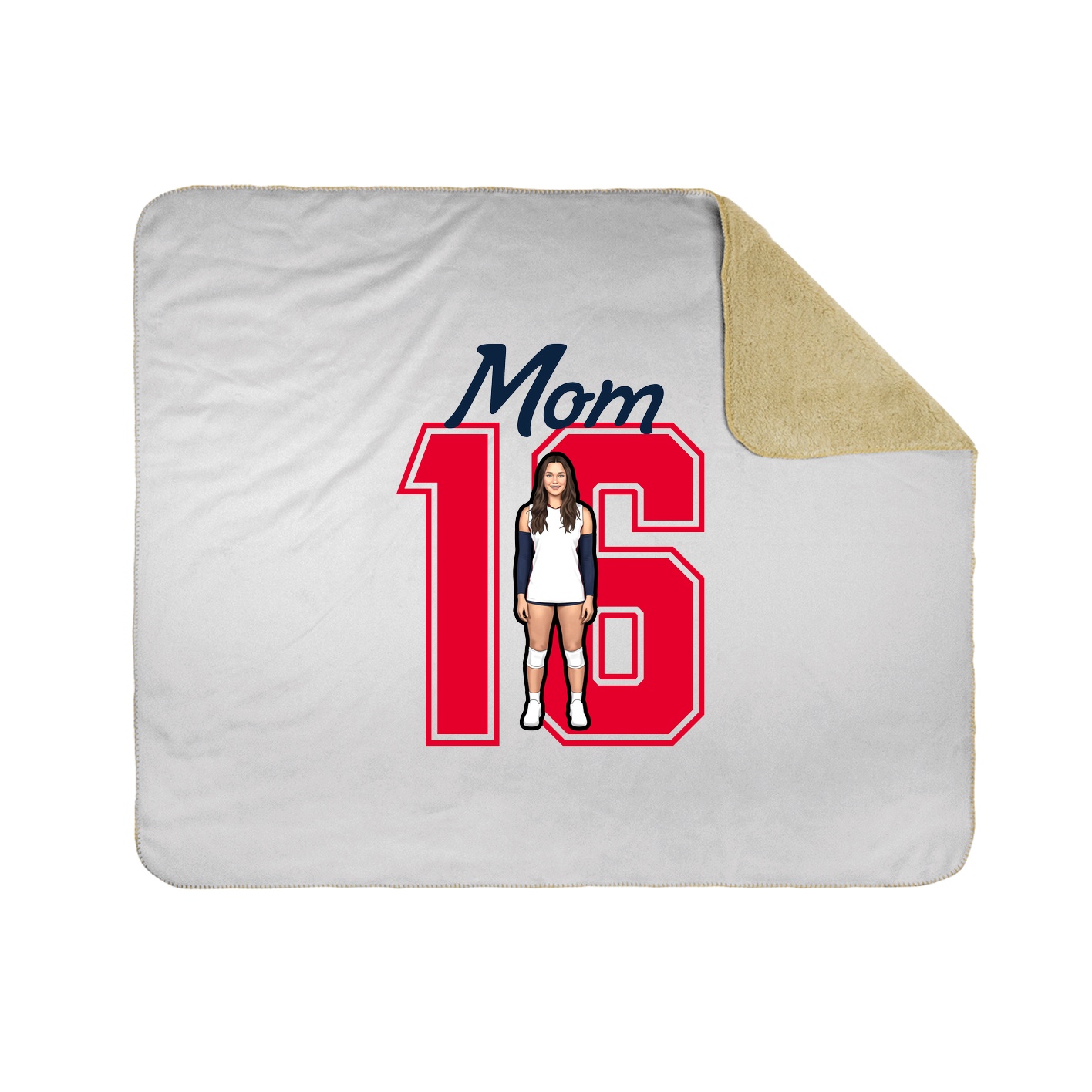Throw Blanket — Mothers Day Shirsey in White