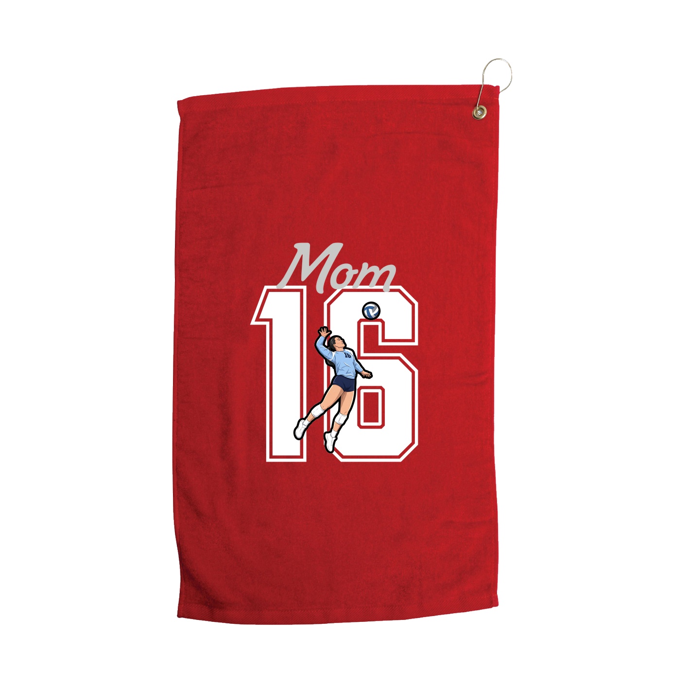 Golf Towel — Mothers Day Shirsey in Red