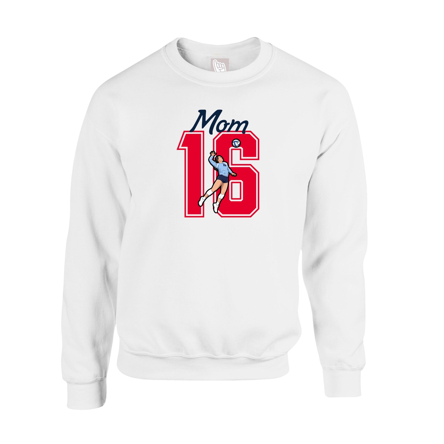 Fleece Crew — Mothers Day Shirsey in White
