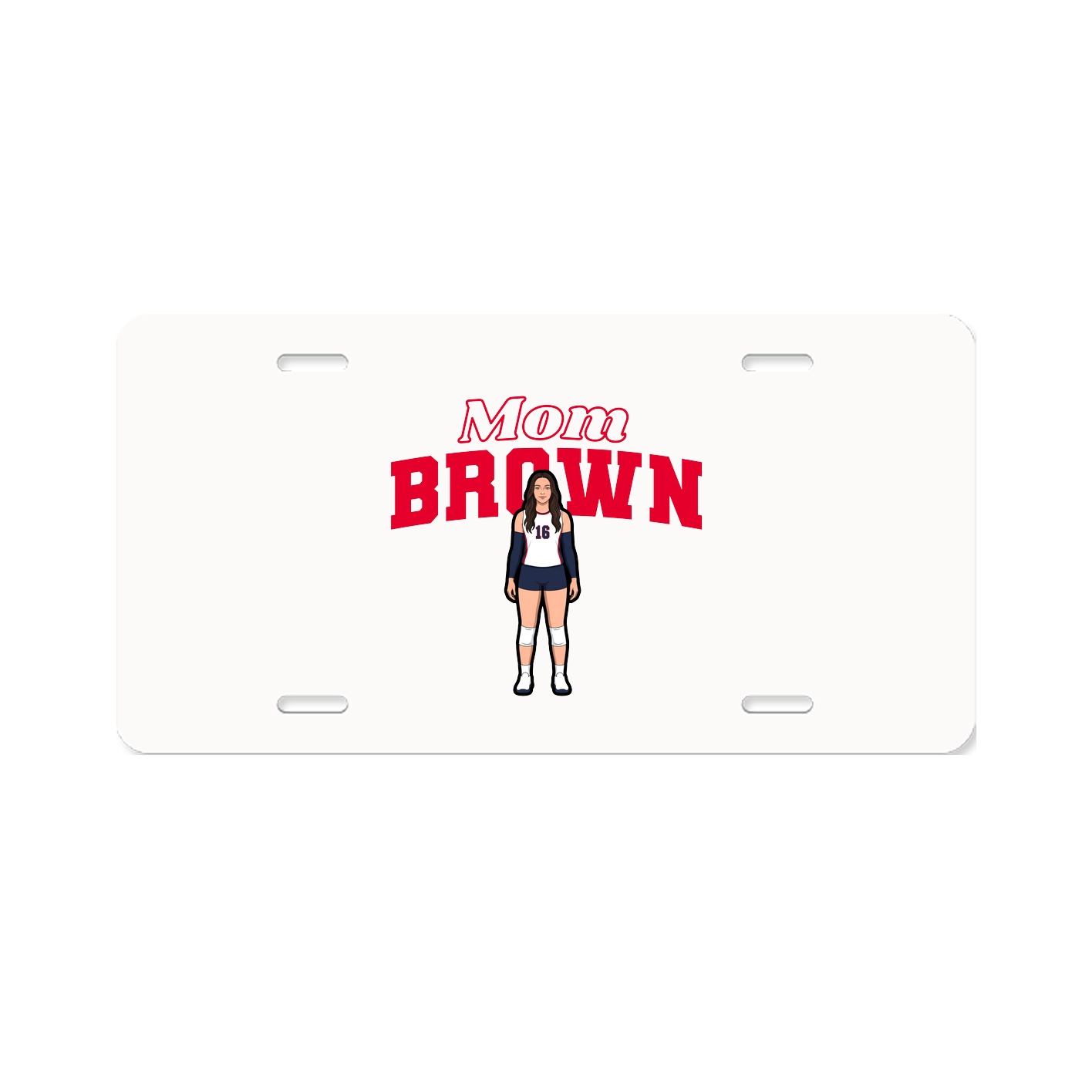 License Plate — Mothers Day Block in Classic