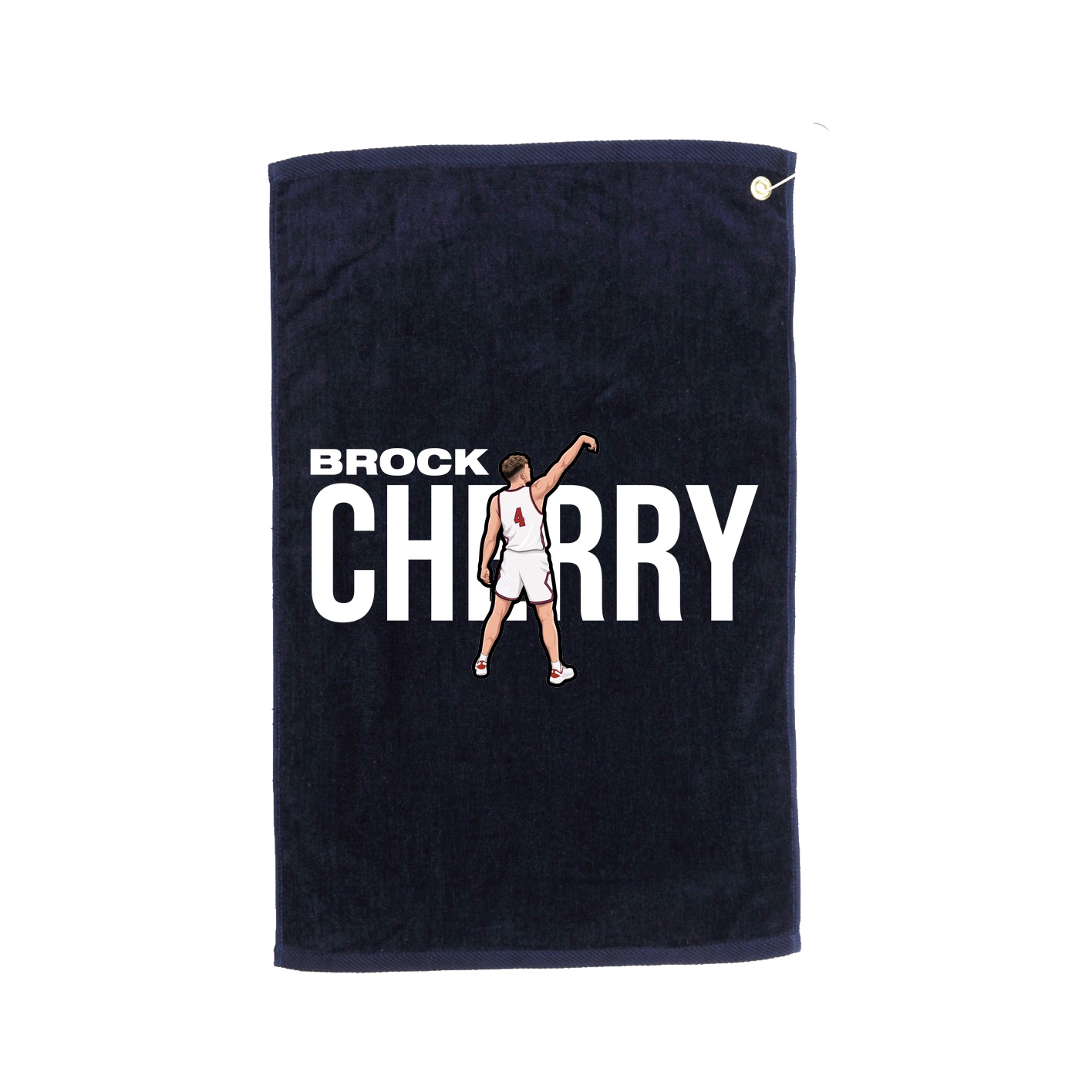 Golf Towel — Player Name in Navy