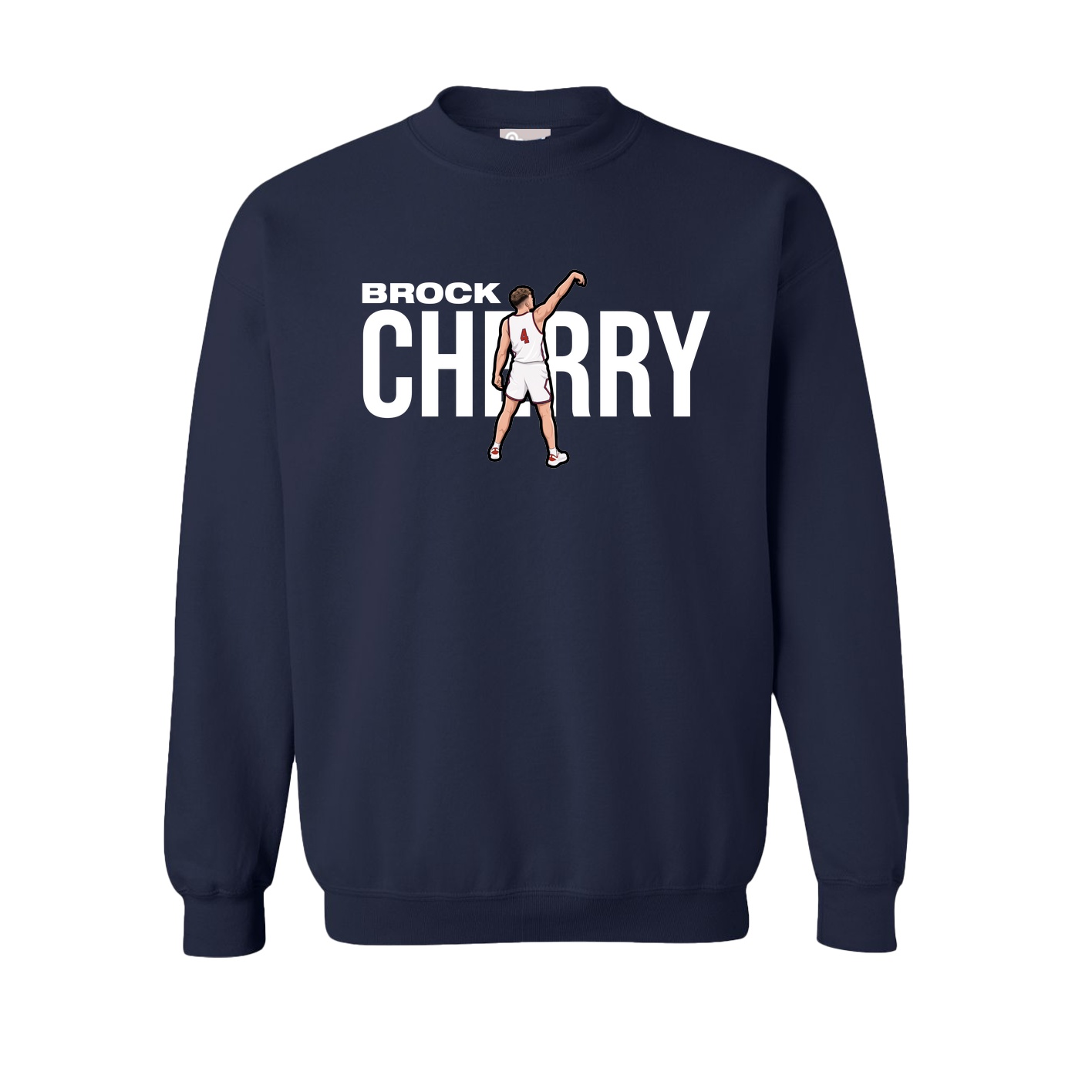 Fleece Crew — Player Name in Navy
