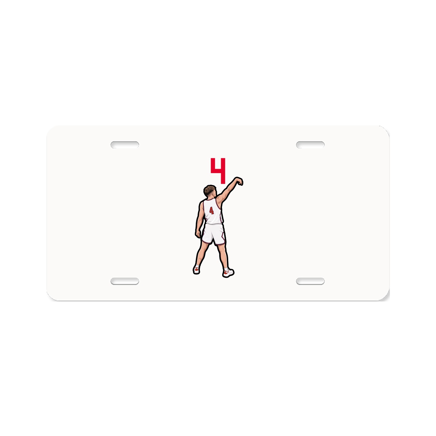 License Plate — Number Top in Classic