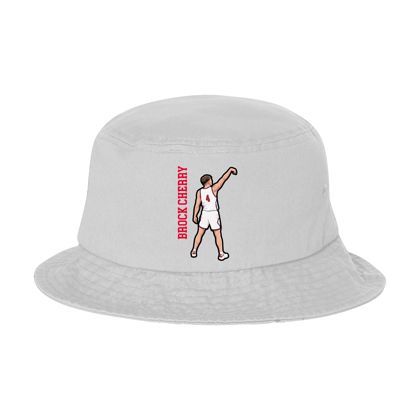 Bucket Cap — Name Vertical in White