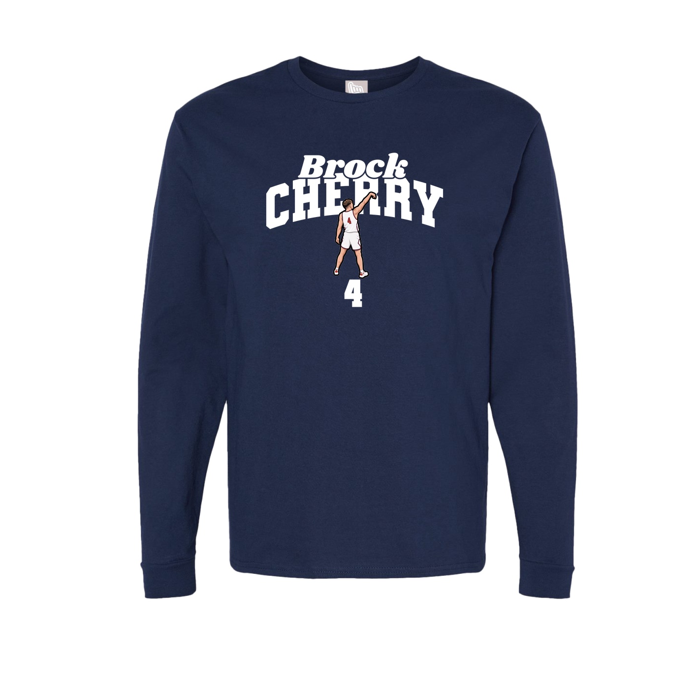 Long Sleeve Tee — Signature Arch in Navy