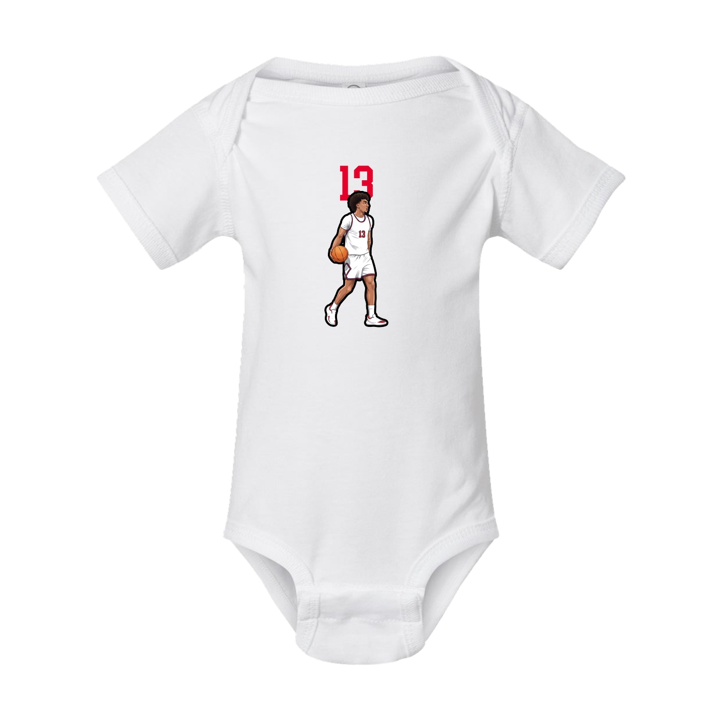 Baby Onesie — Number Top in White