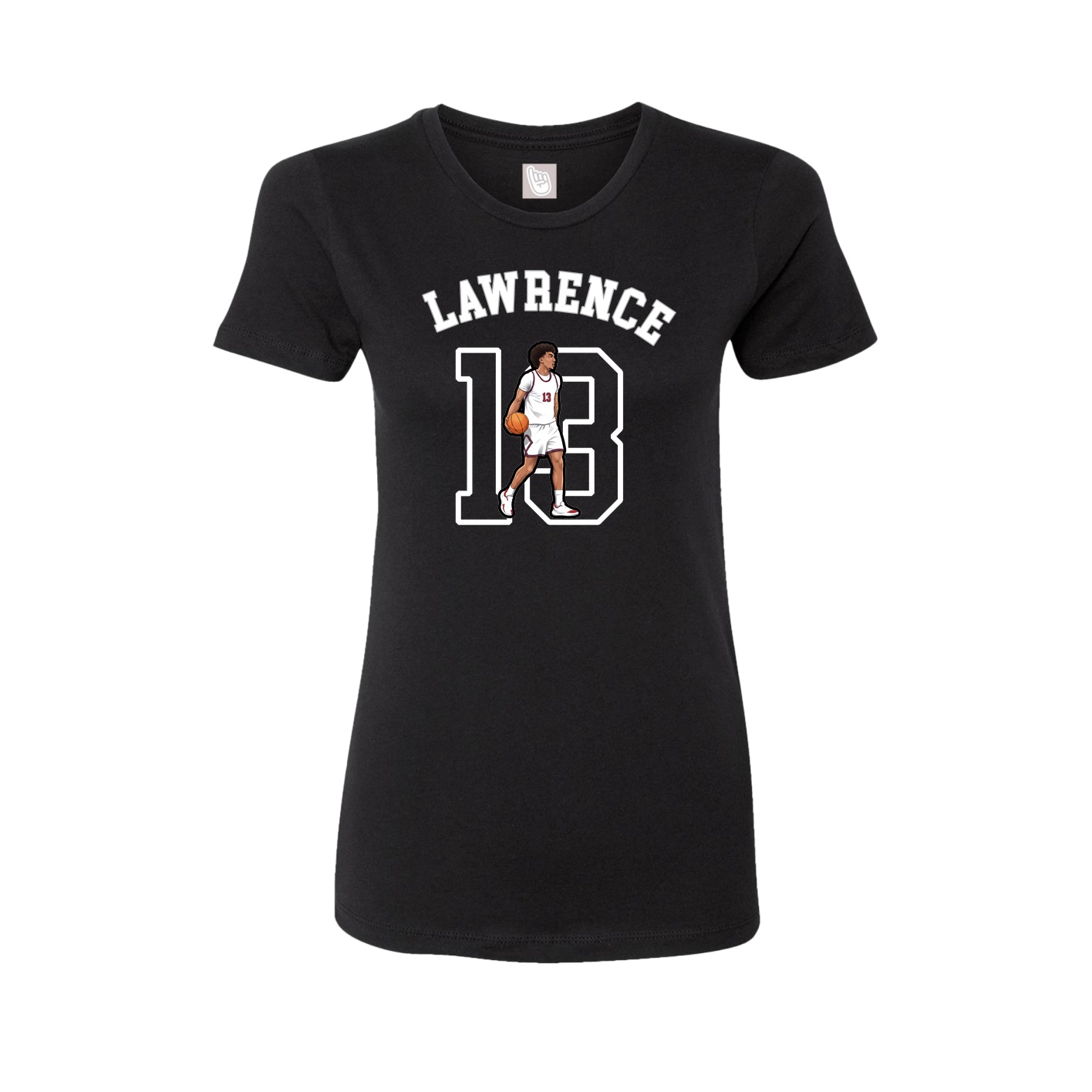 Fitted Women's Tee — Shirsey Arch in Black