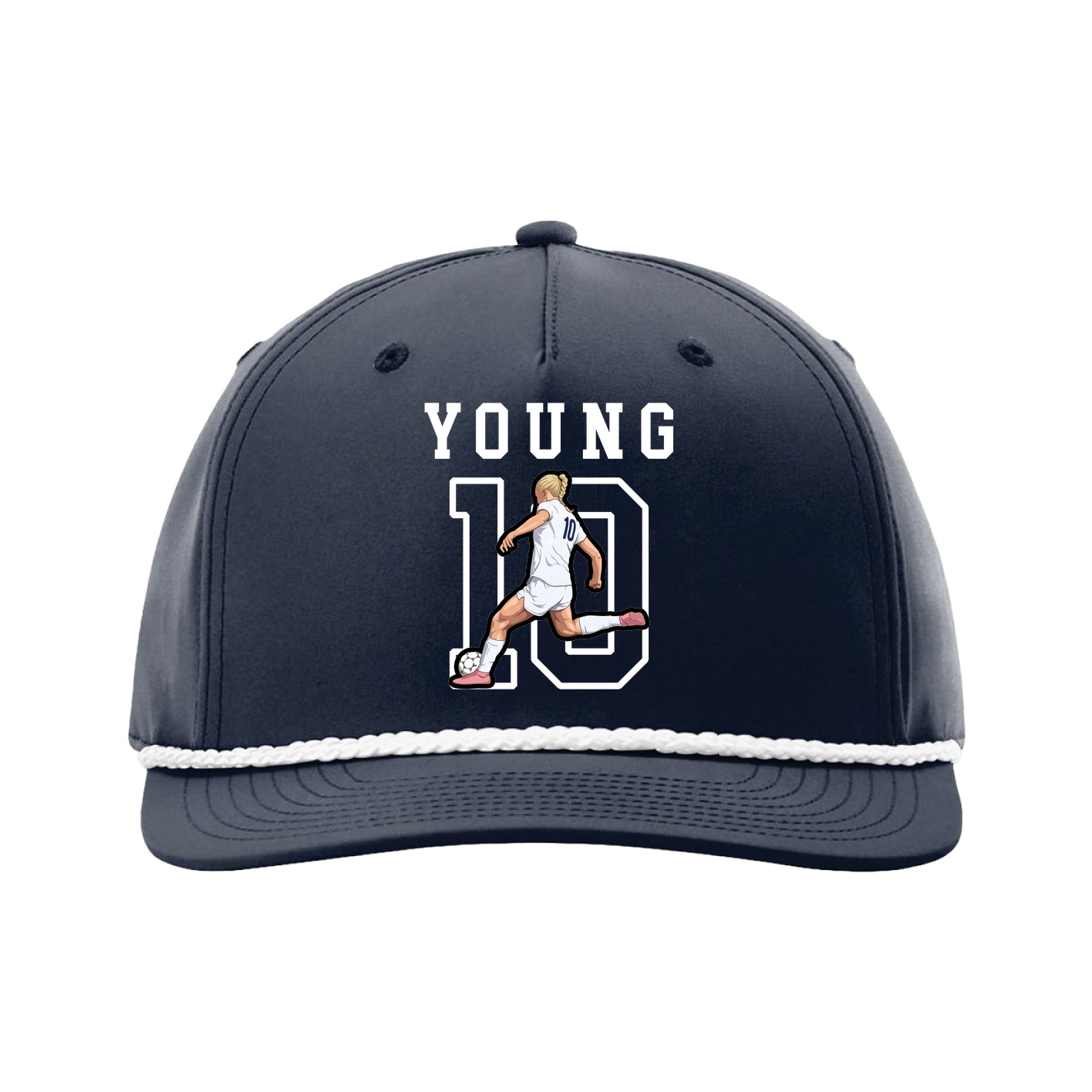 Five-Panel Classic Rope Cap — Shirsey in Navy