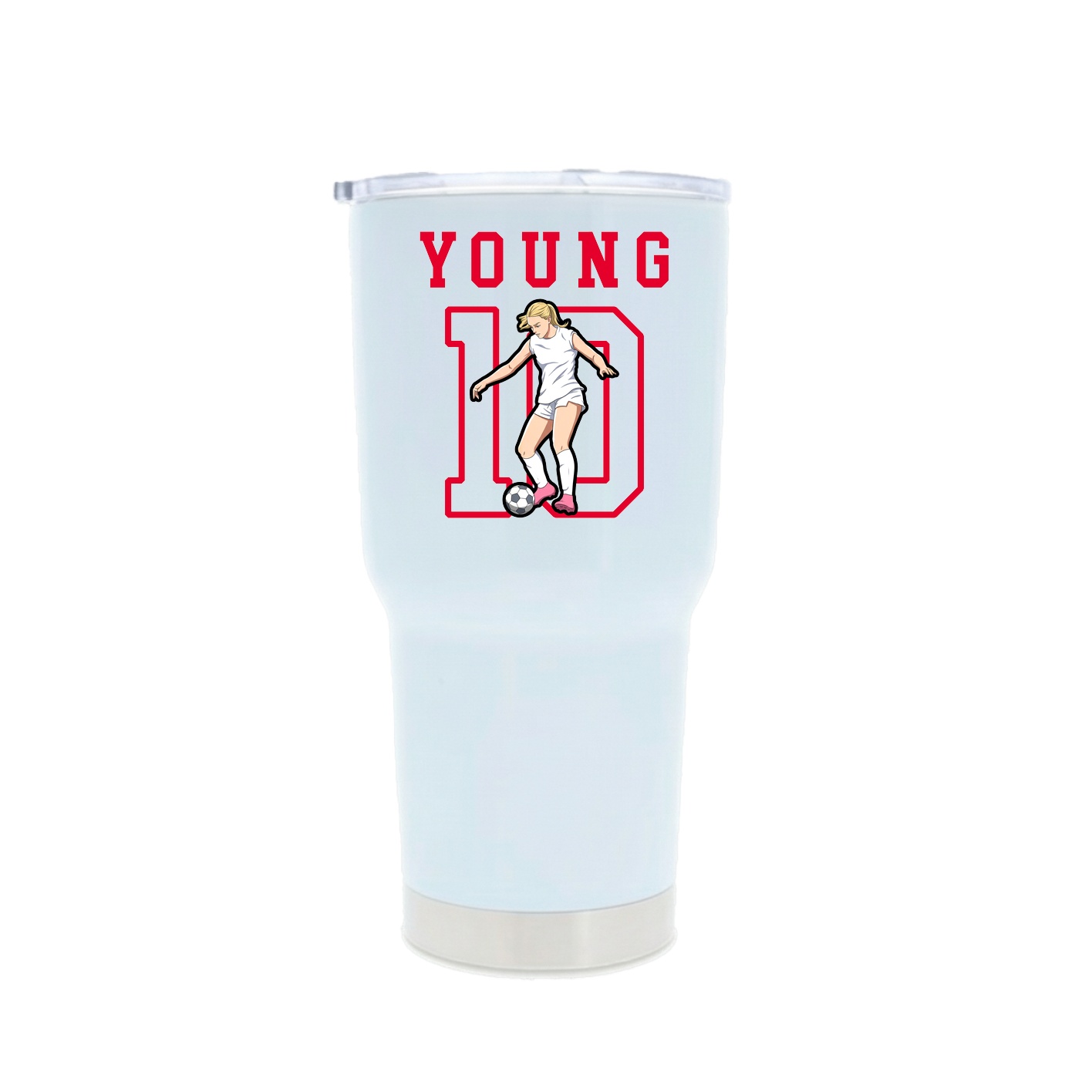 30oz Stainless Steel Tumbler — Shirsey in White