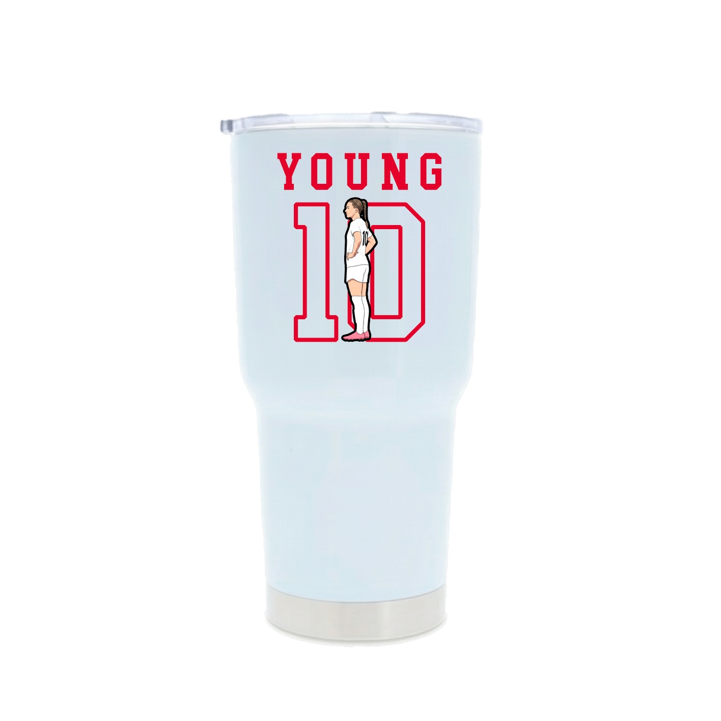30oz Stainless Steel Tumbler — Shirsey in White