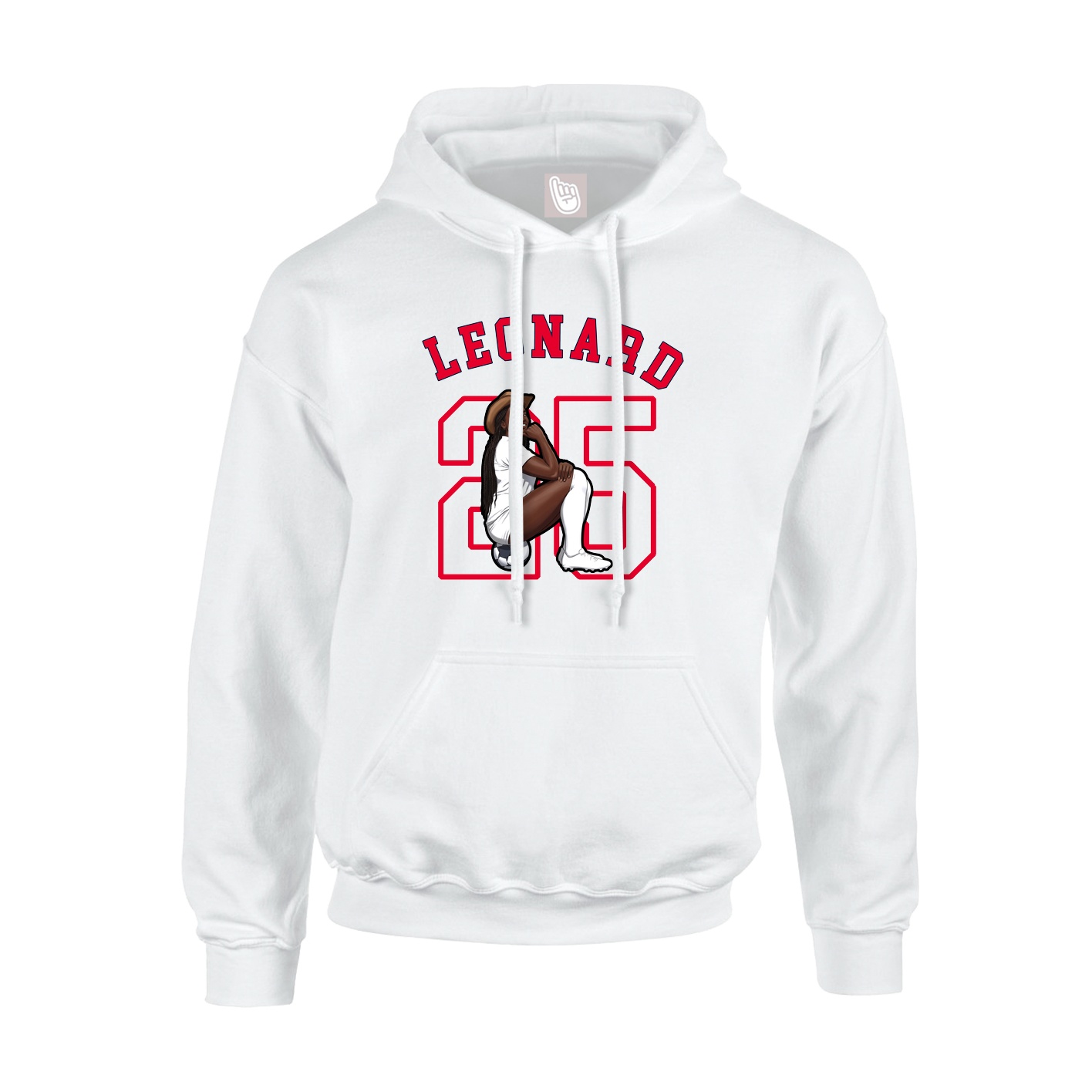 Youth Hoodie — Shirsey Arch in White
