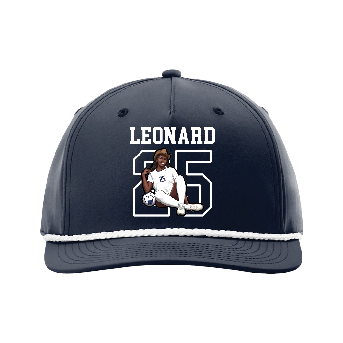 Five-Panel Classic Rope Cap — Shirsey in Navy