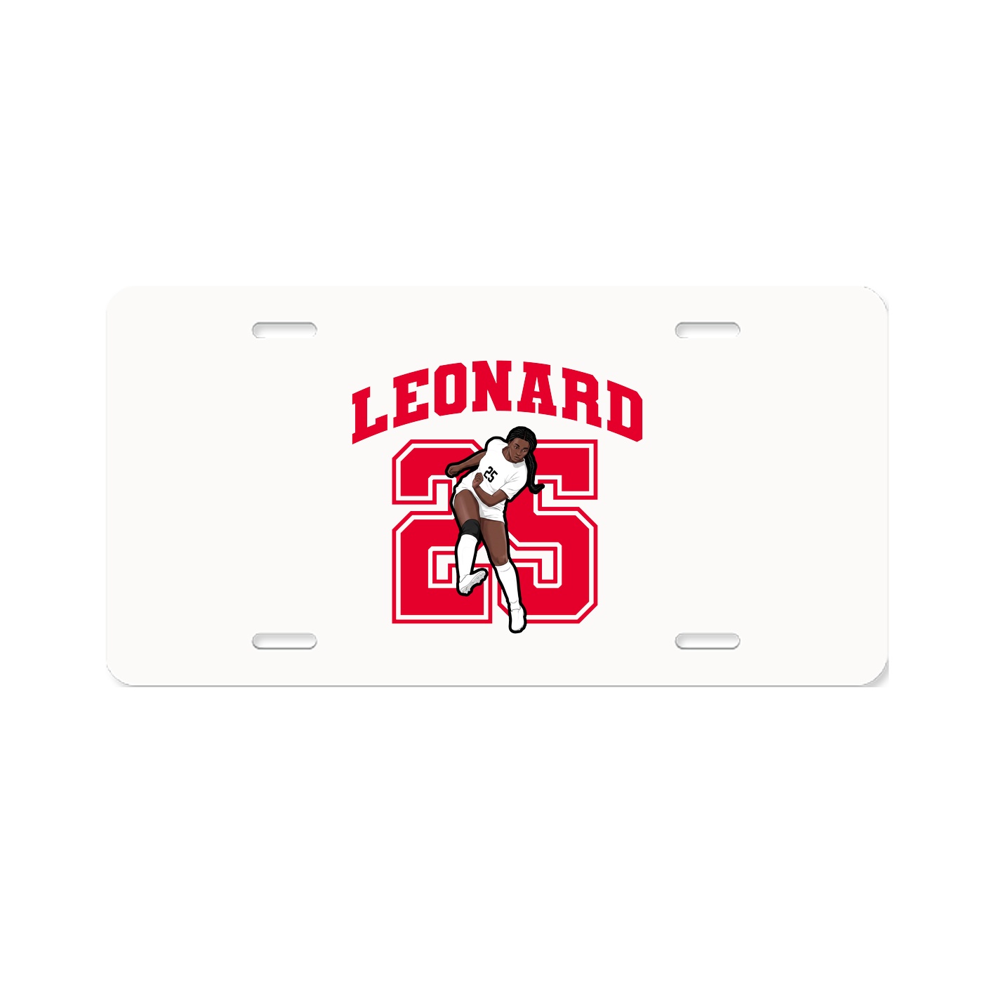 License Plate — Number in Classic