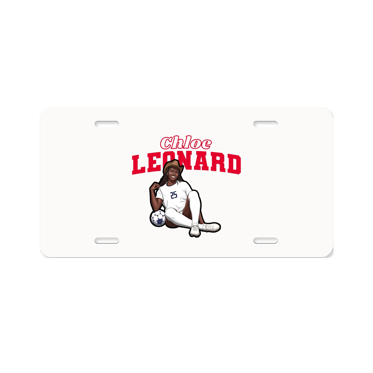 License Plate — Name Arch in Classic