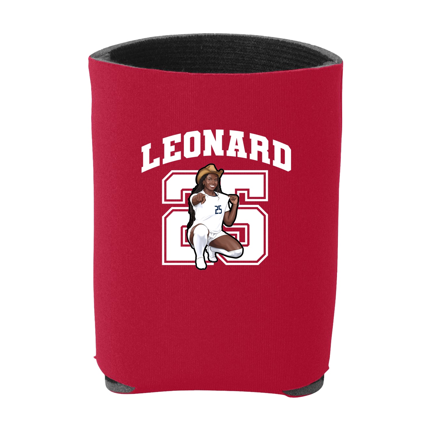 Can Holder — Number in Red