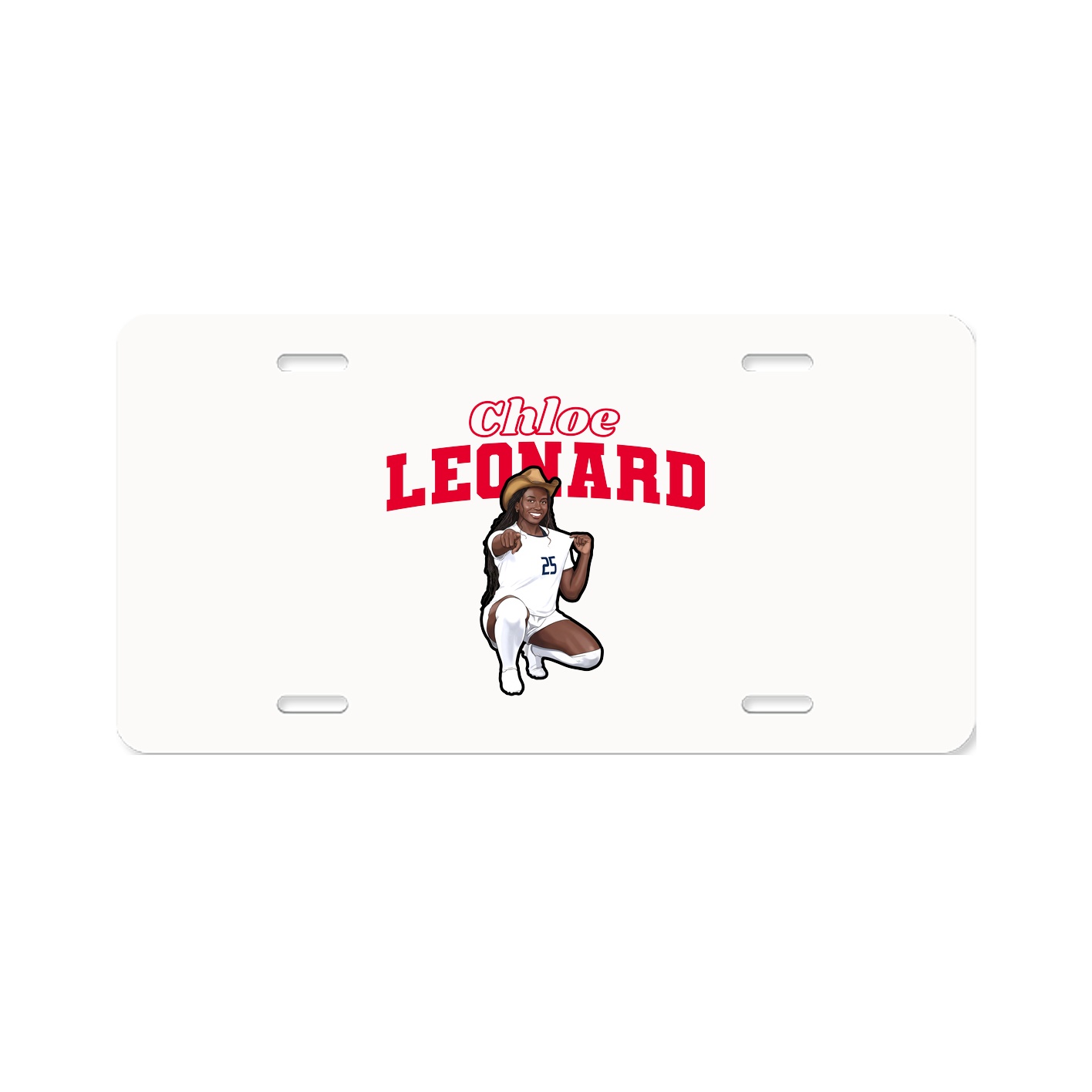 License Plate — Name Arch in Classic