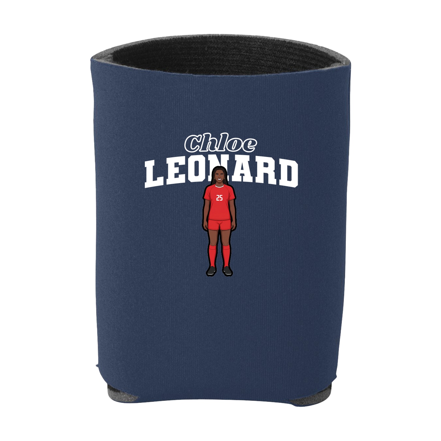 Can Holder — Name Arch in Navy