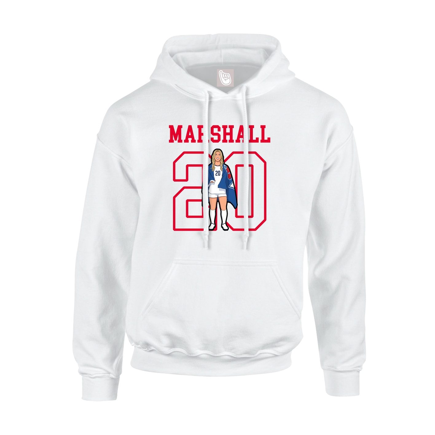Hoodie — Shirsey in White