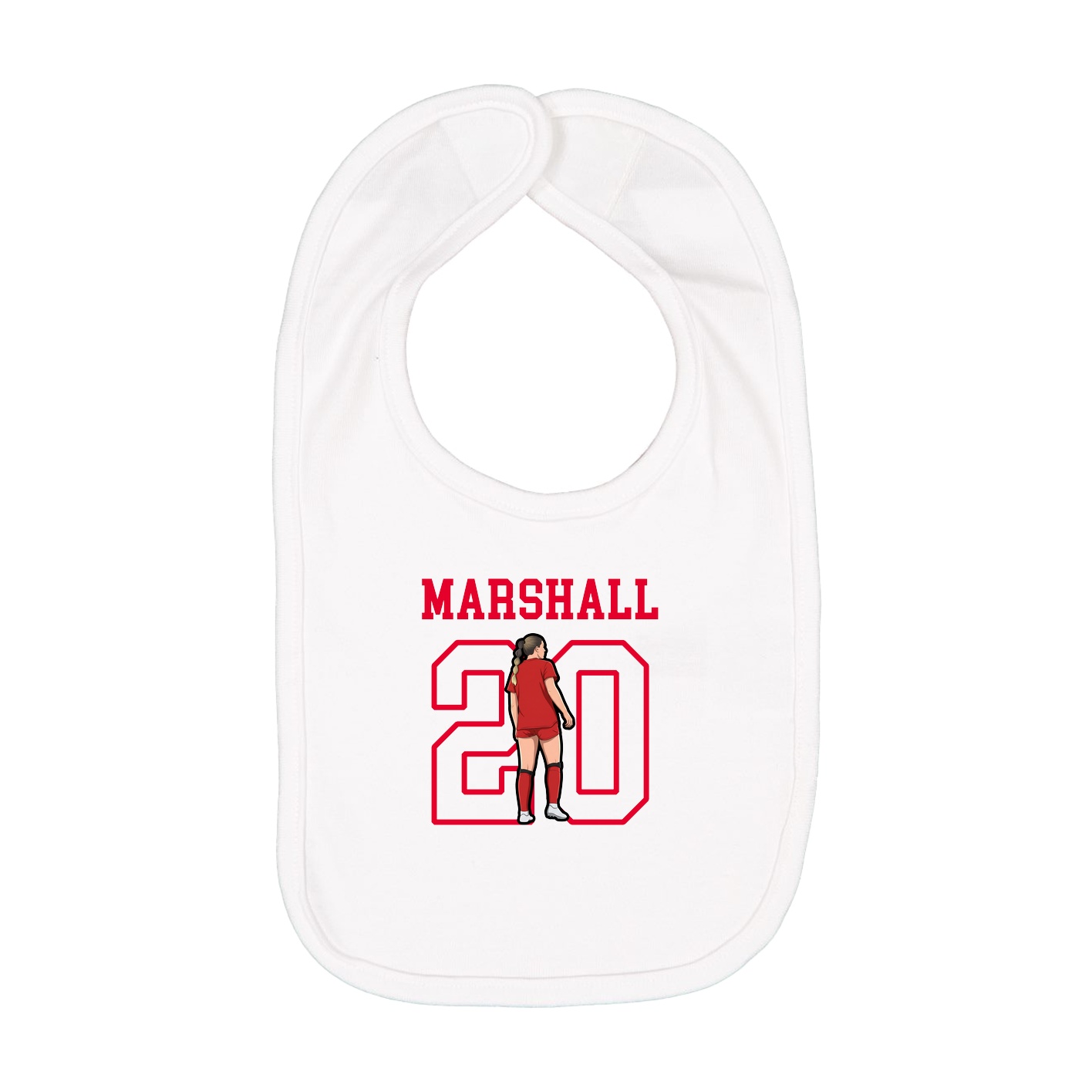 Infant Bib — Shirsey in White