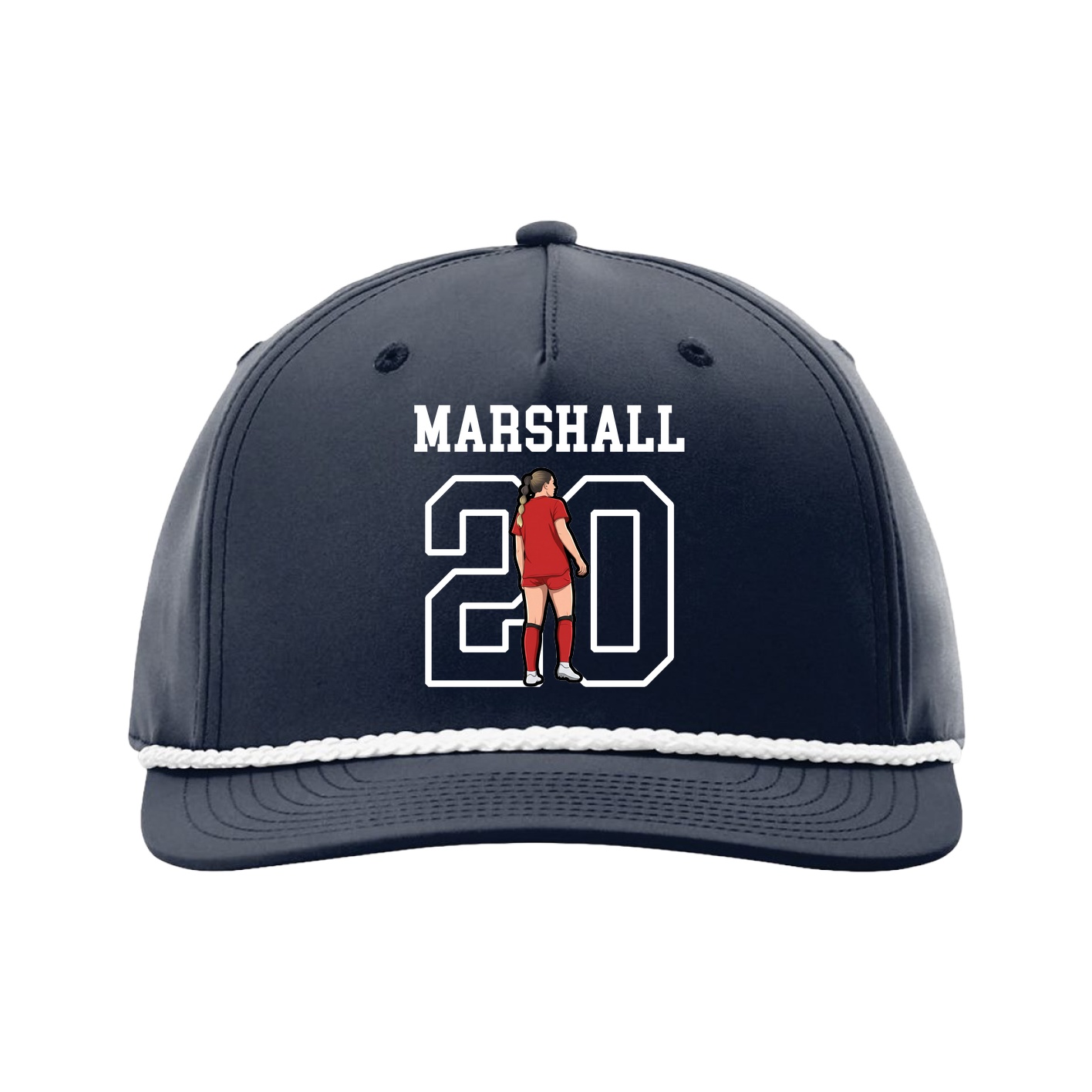 Five-Panel Classic Rope Cap — Shirsey in Navy