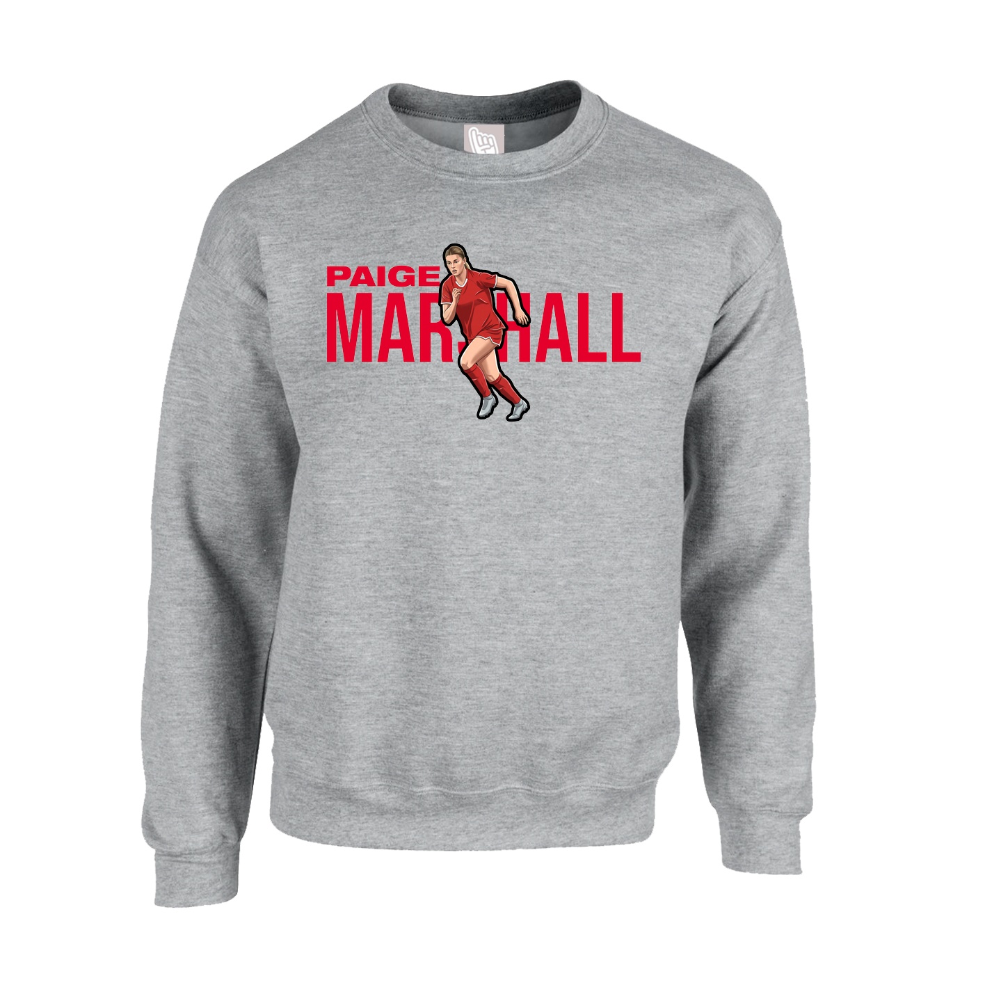 Fleece Crew — Player Name in Grey