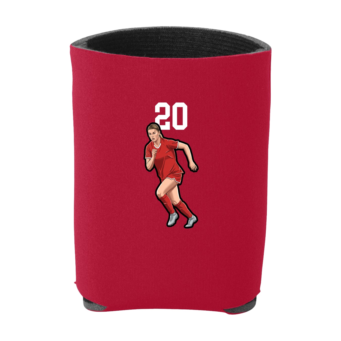 Can Holder — Number Top in Red
