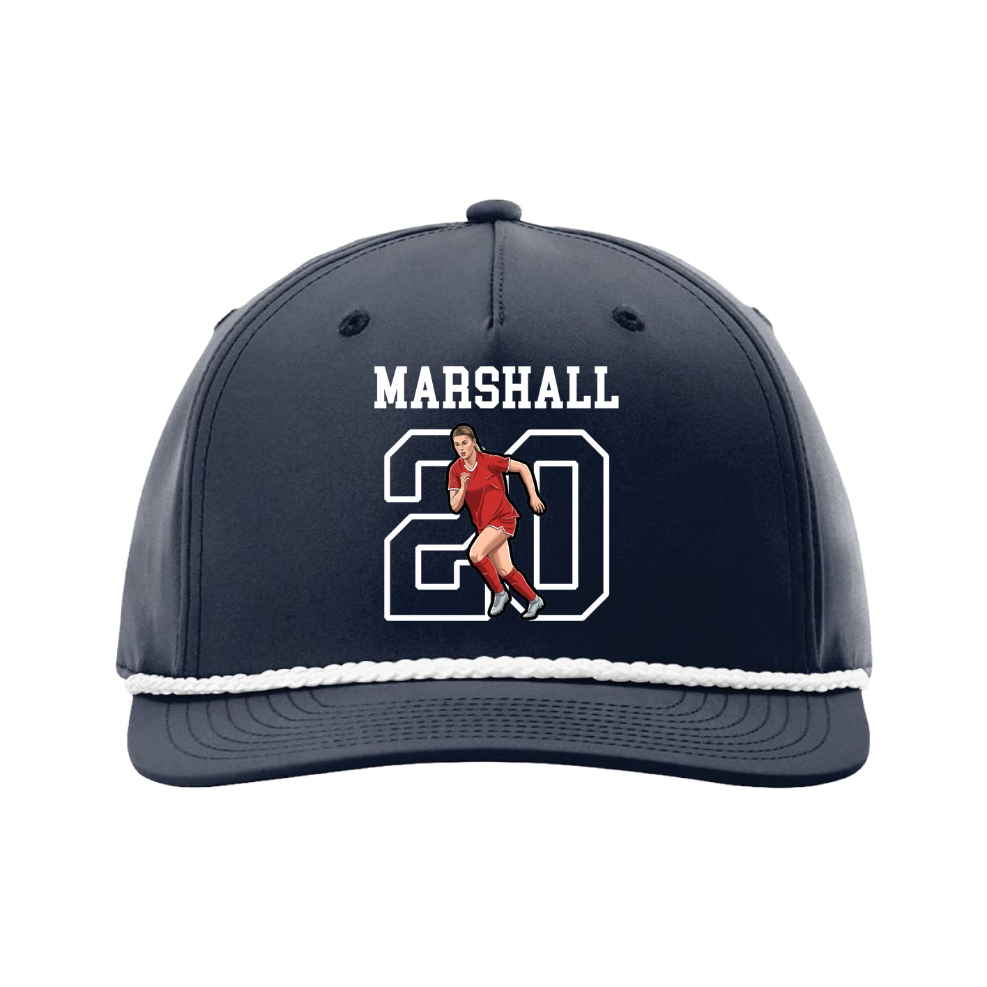Five-Panel Classic Rope Cap — Shirsey in Navy