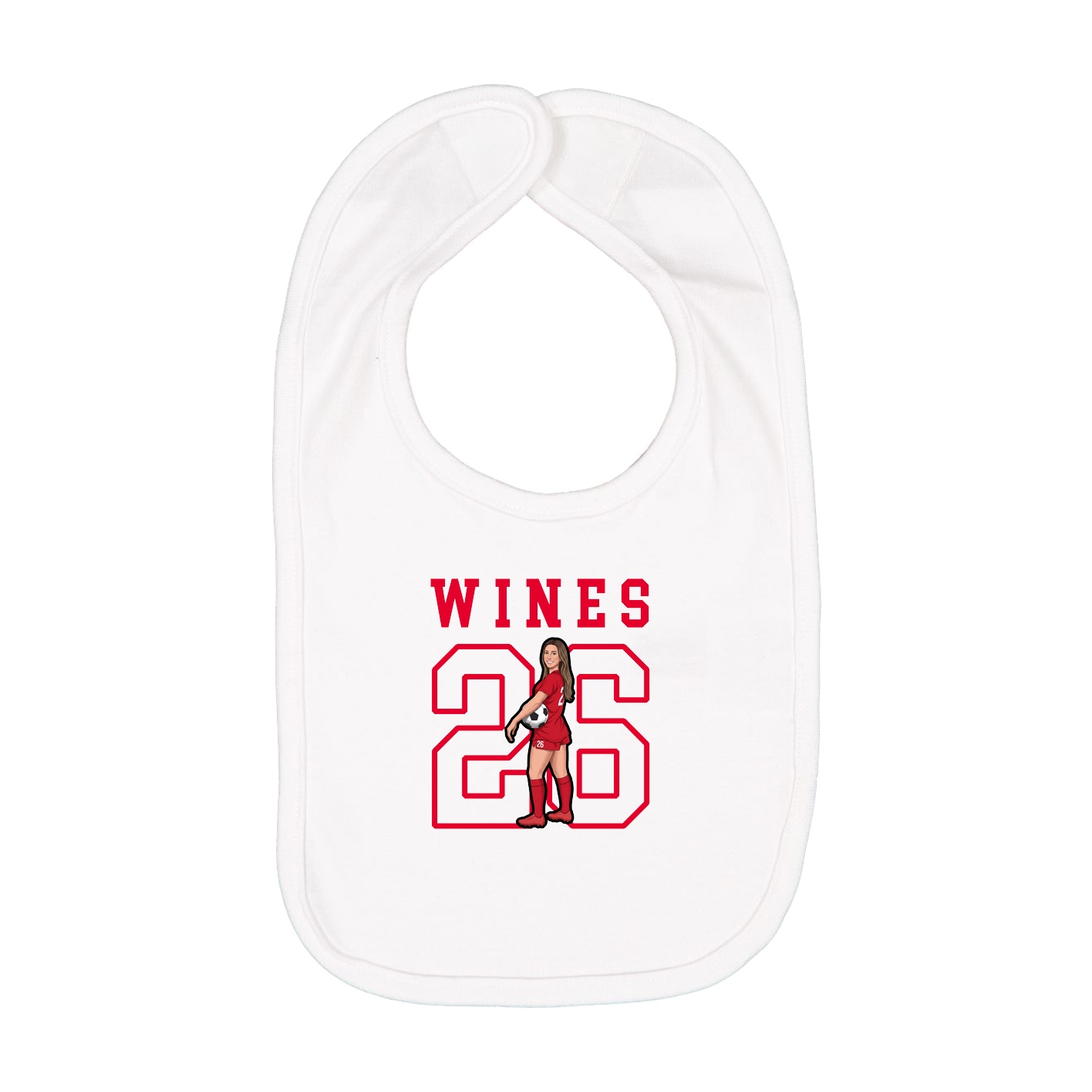 Infant Bib — Shirsey in White