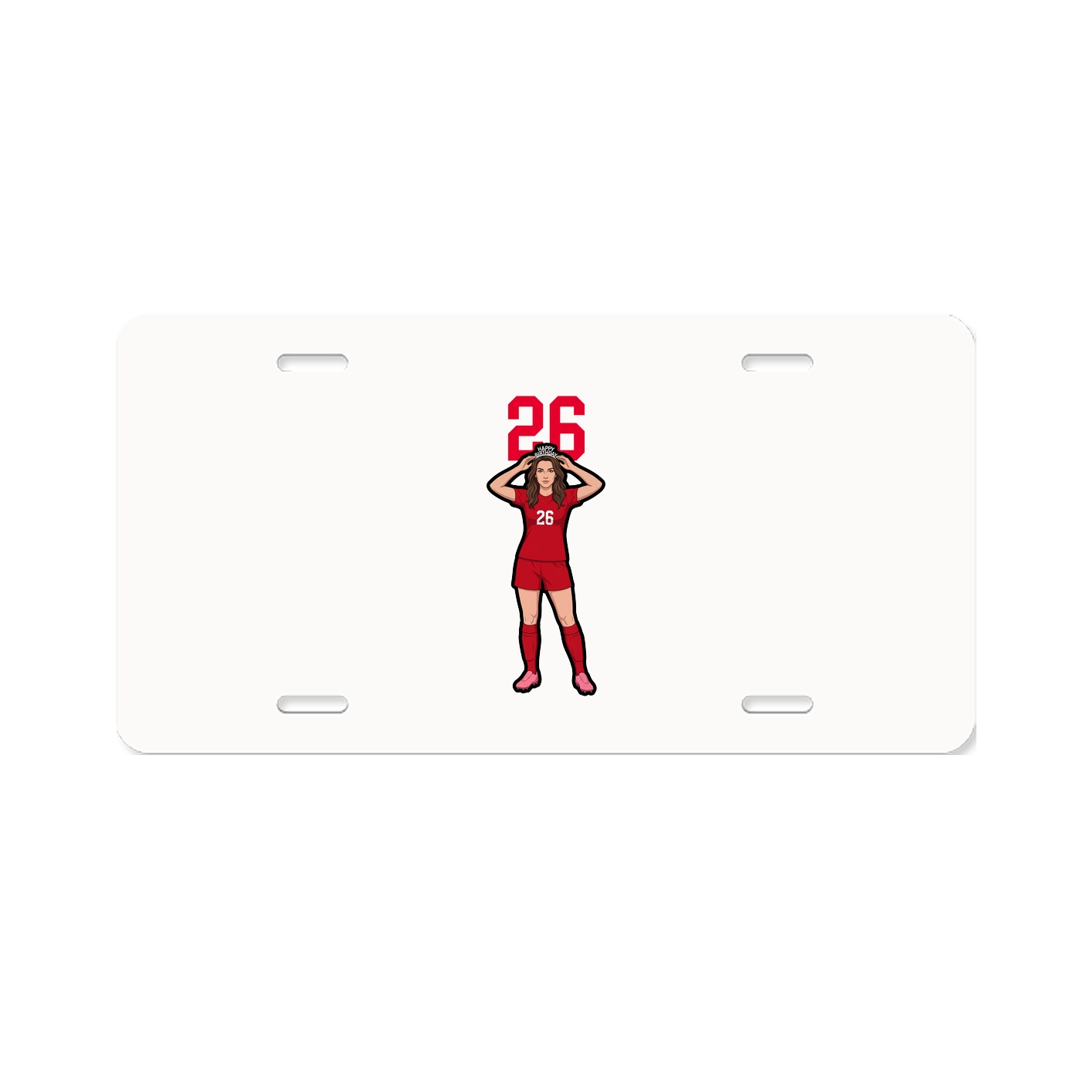 License Plate — Number Top in Classic