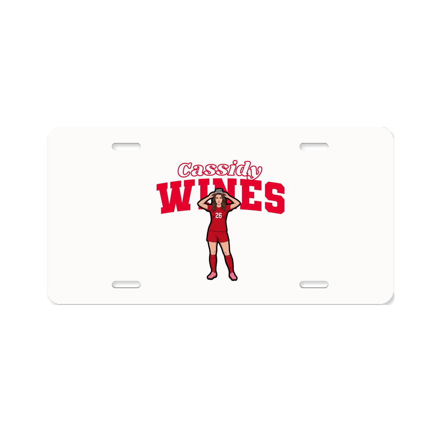 License Plate — Name Arch in Classic