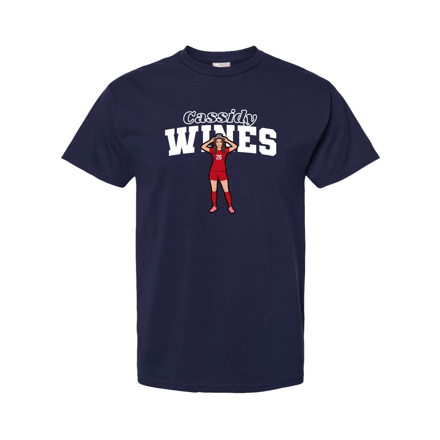 Youth Tee — Name Arch in Navy
