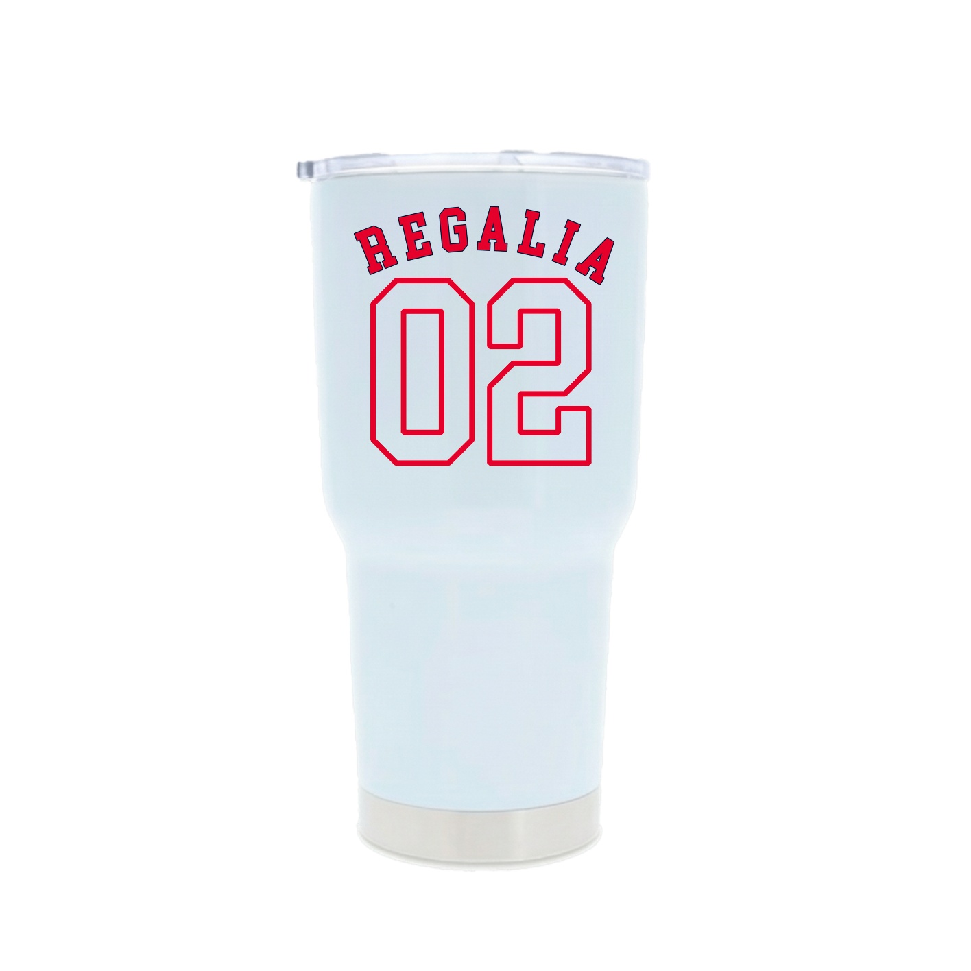 30oz Stainless Steel Tumbler — Shirsey Arch in White