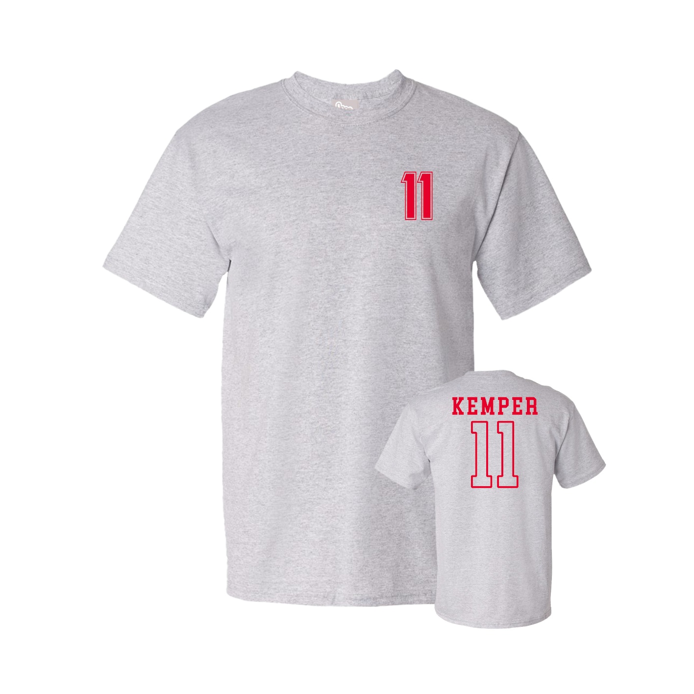 Tee — Chest Back in Grey