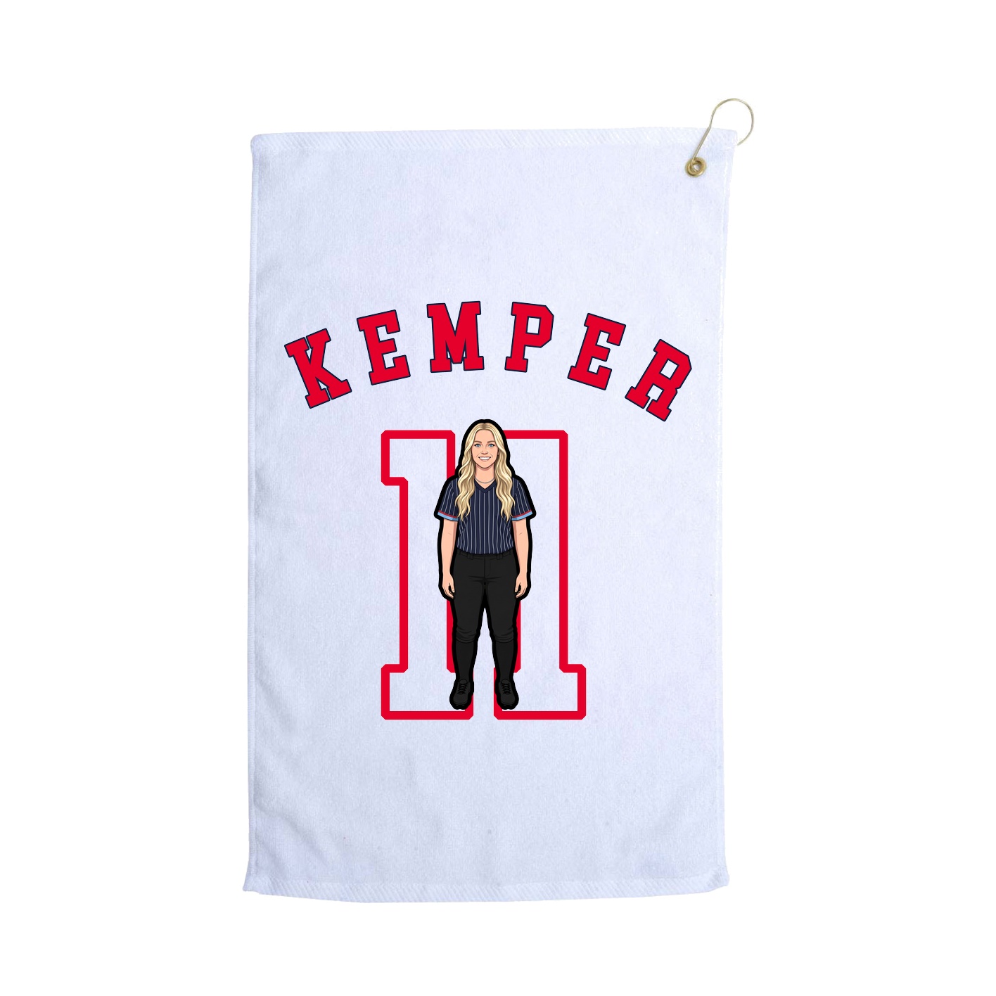 Golf Towel — Shirsey Arch in White