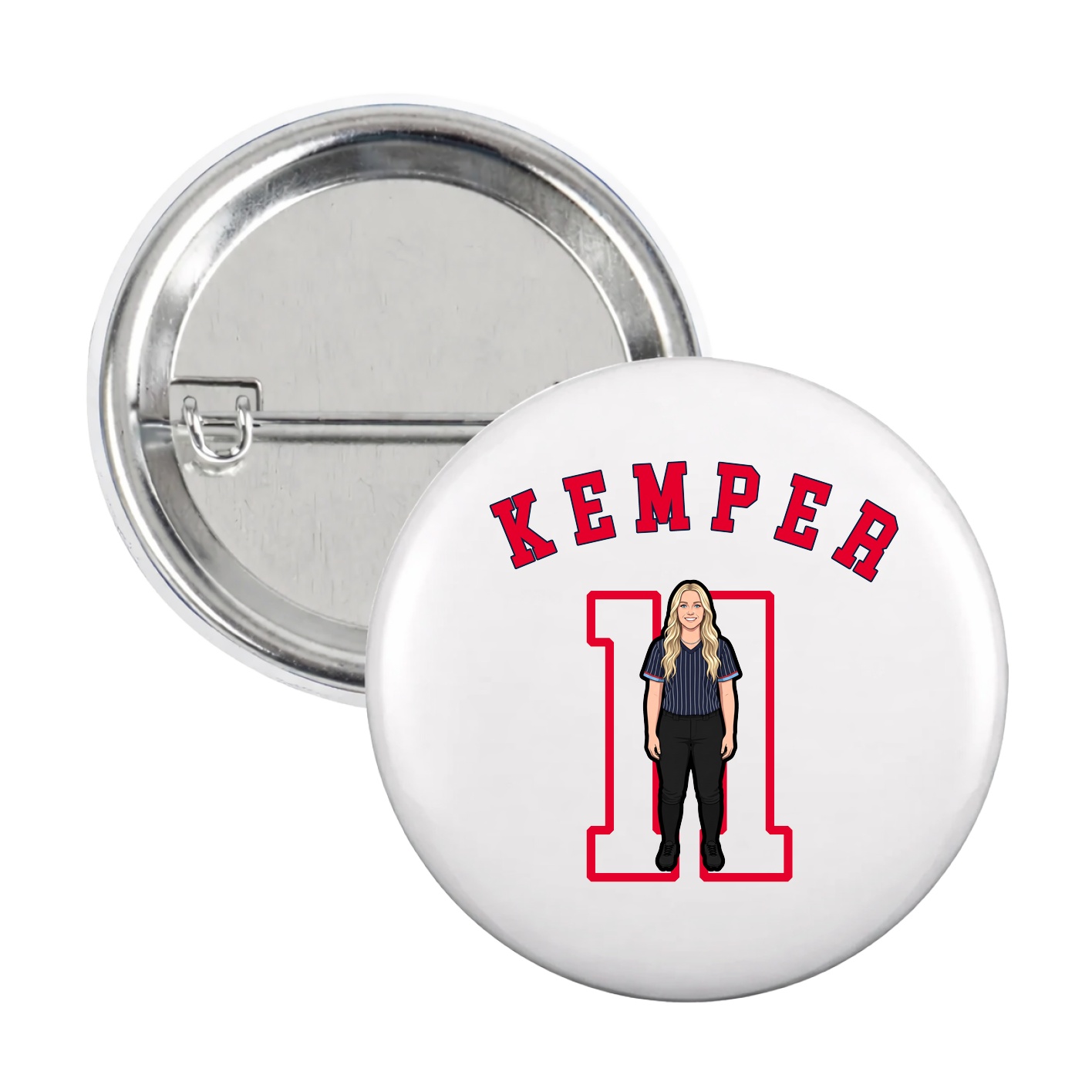 Game Day Button — Shirsey Arch in White
