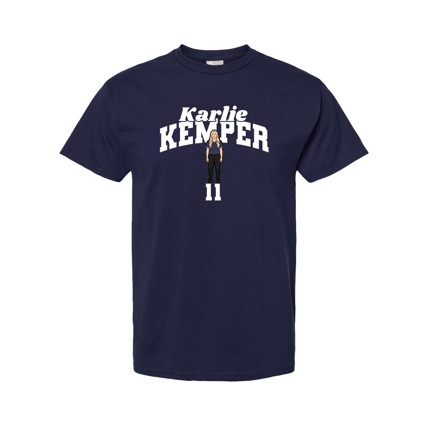 Tee — Signature Arch in Navy