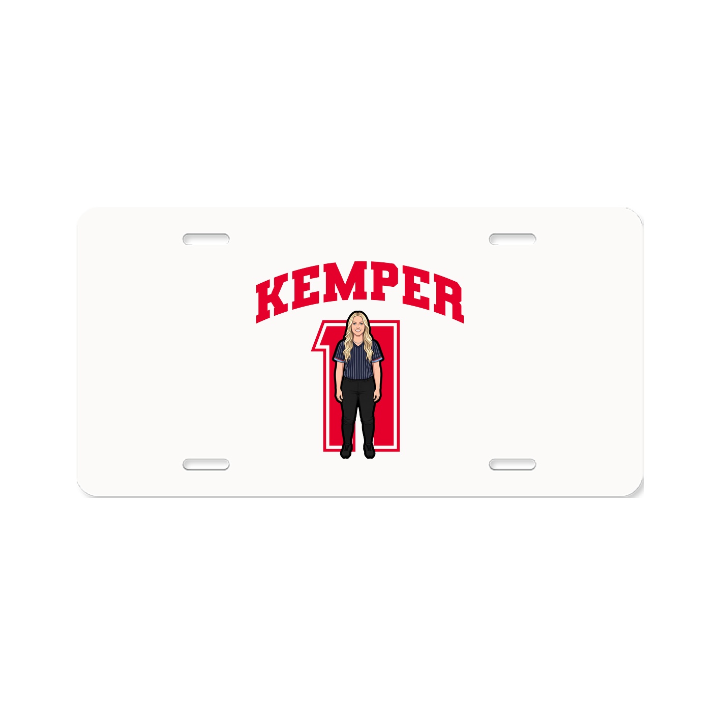 License Plate — Number in Classic
