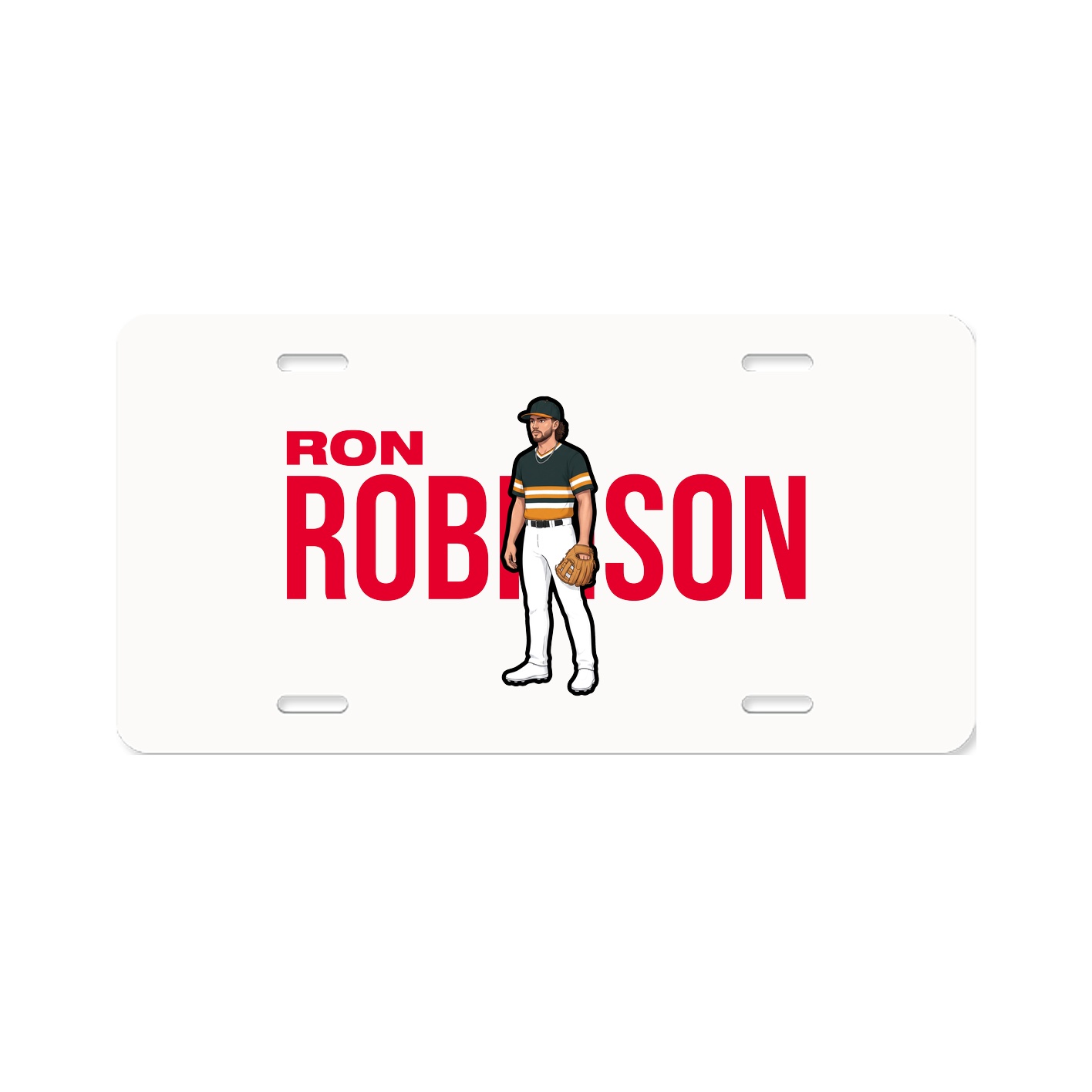 License Plate — Player Name in Classic