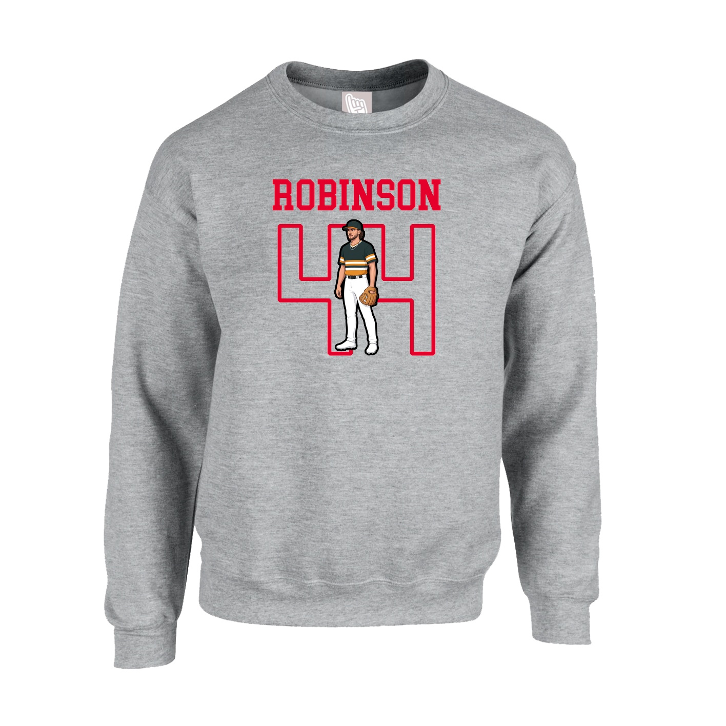 Fleece Crew — Shirsey in Grey