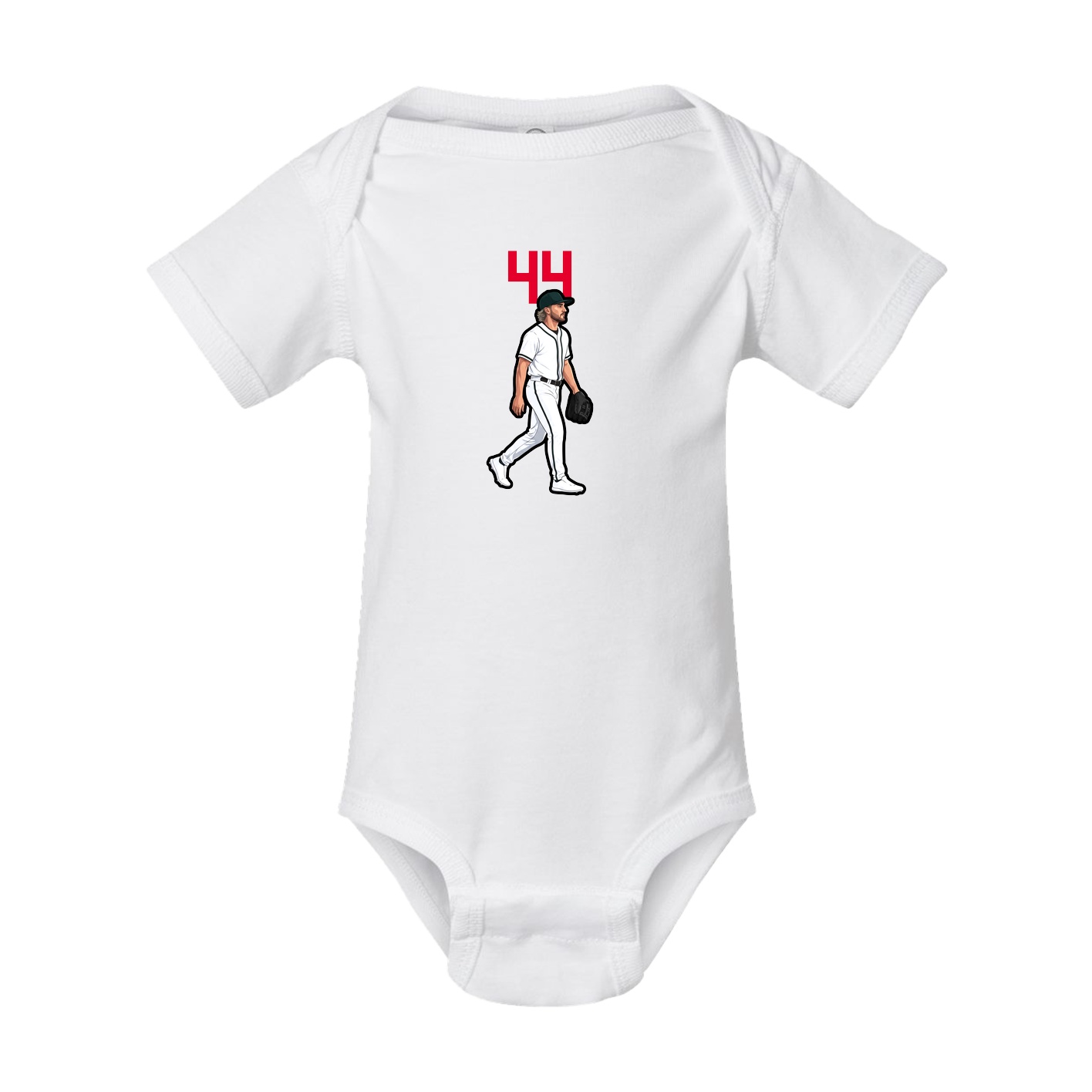 Baby Onesie — Number Top in White