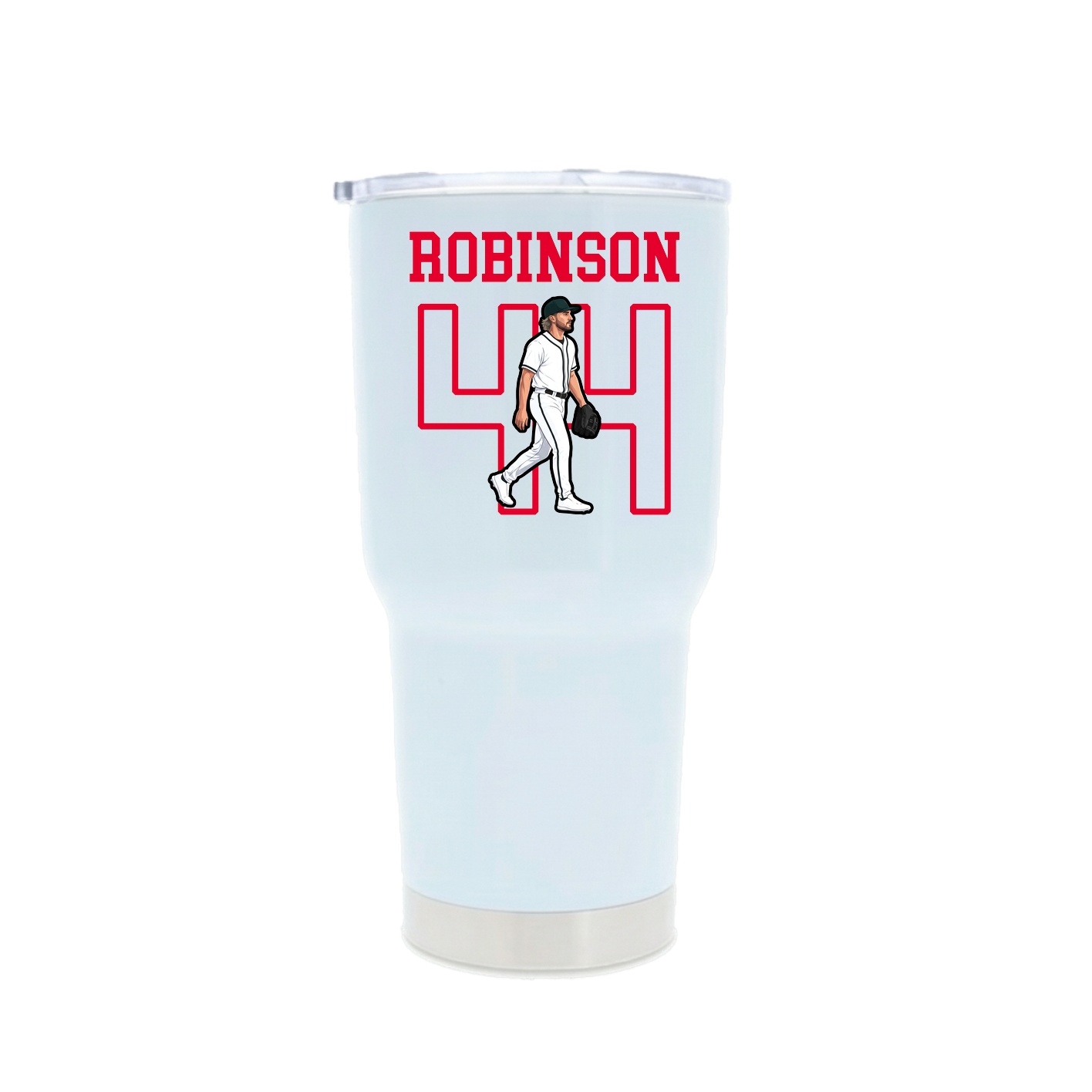 30oz Stainless Steel Tumbler — Shirsey in White