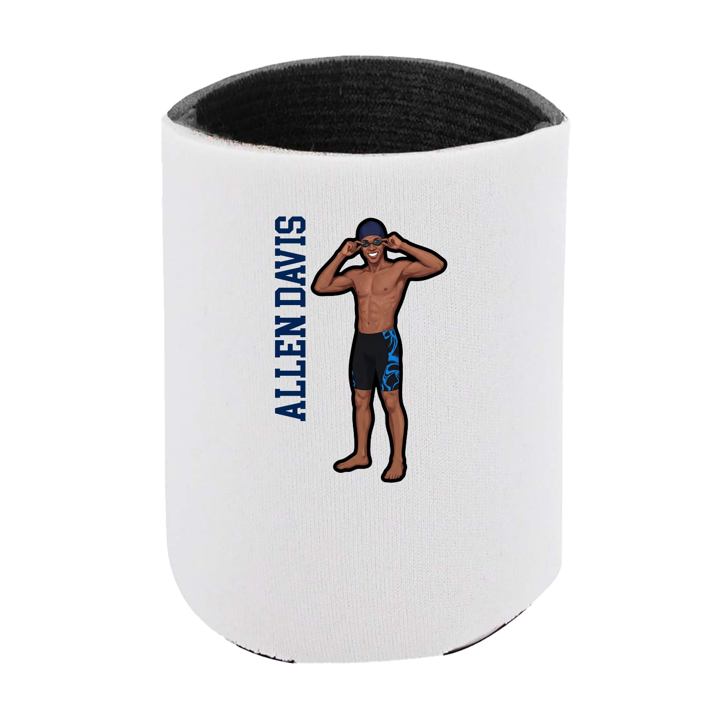Can Holder — Name Vertical in White
