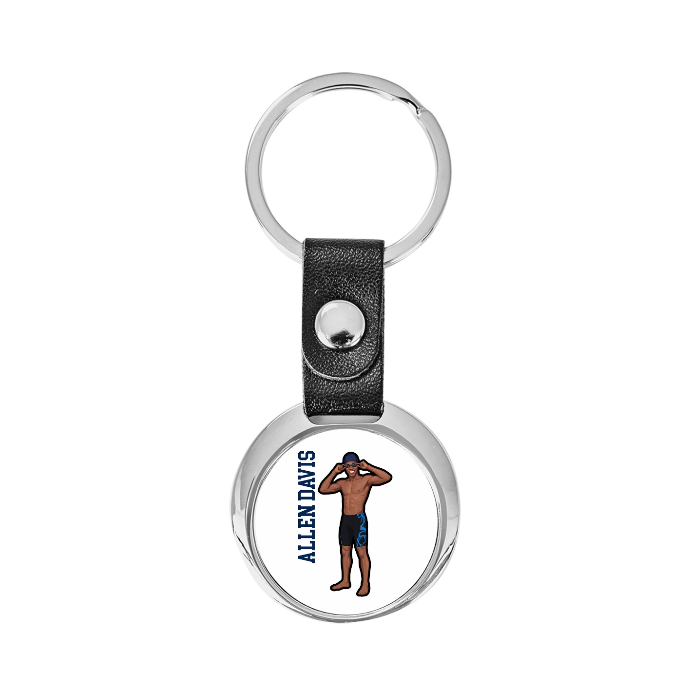 Key Chain — Name Vertical in Classic