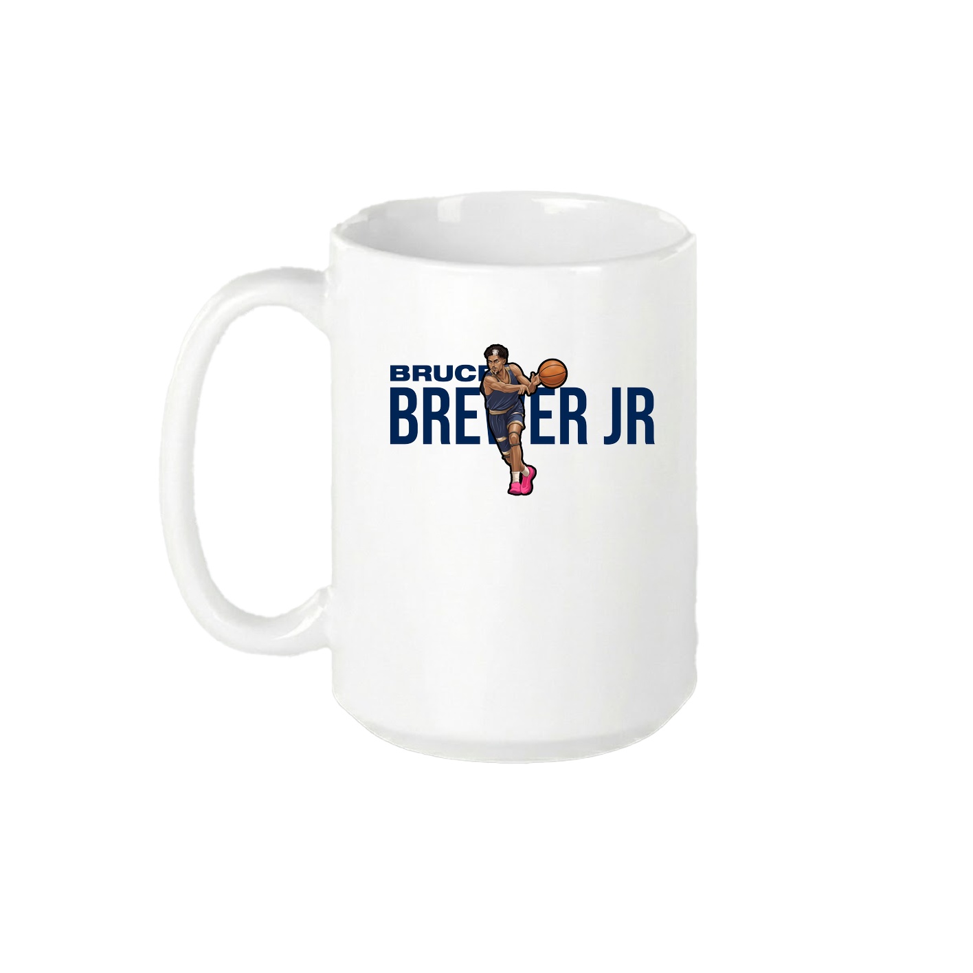 15oz Coffee Mug — Player Name in White