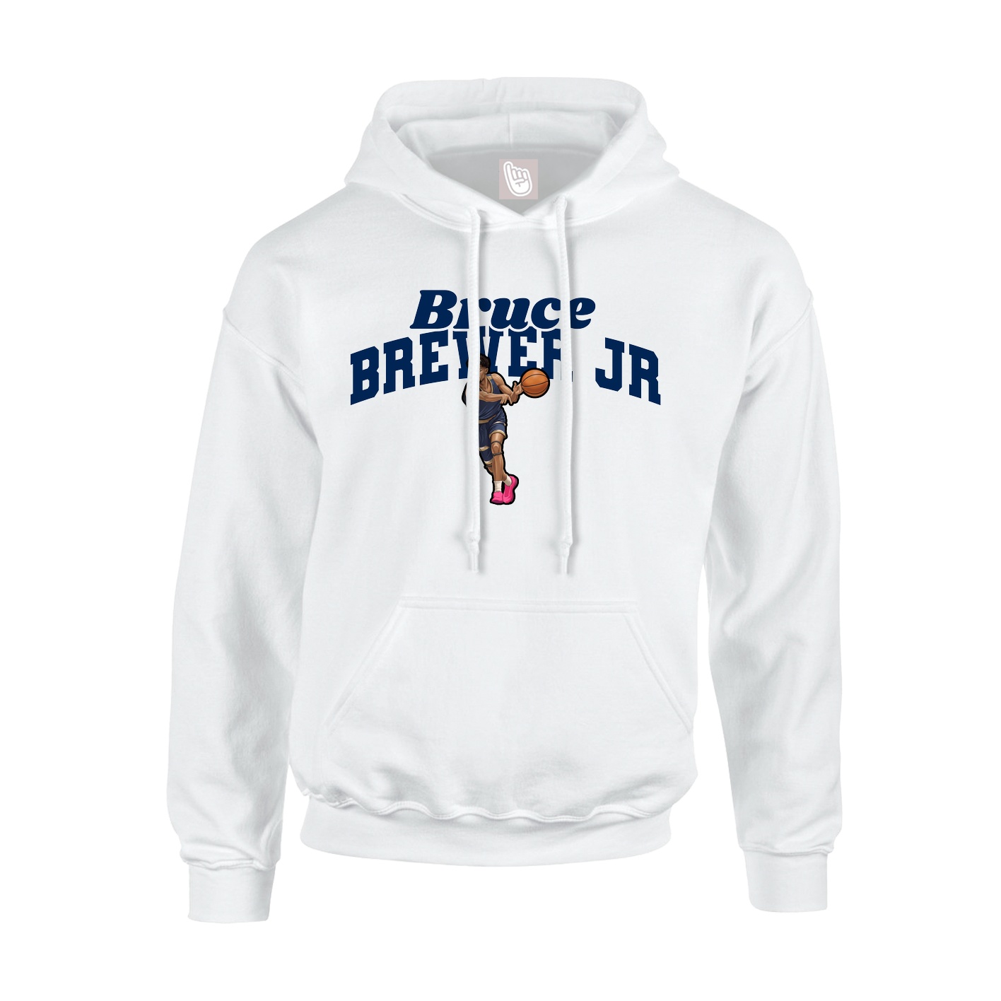 Hoodie — Signature Arch in White