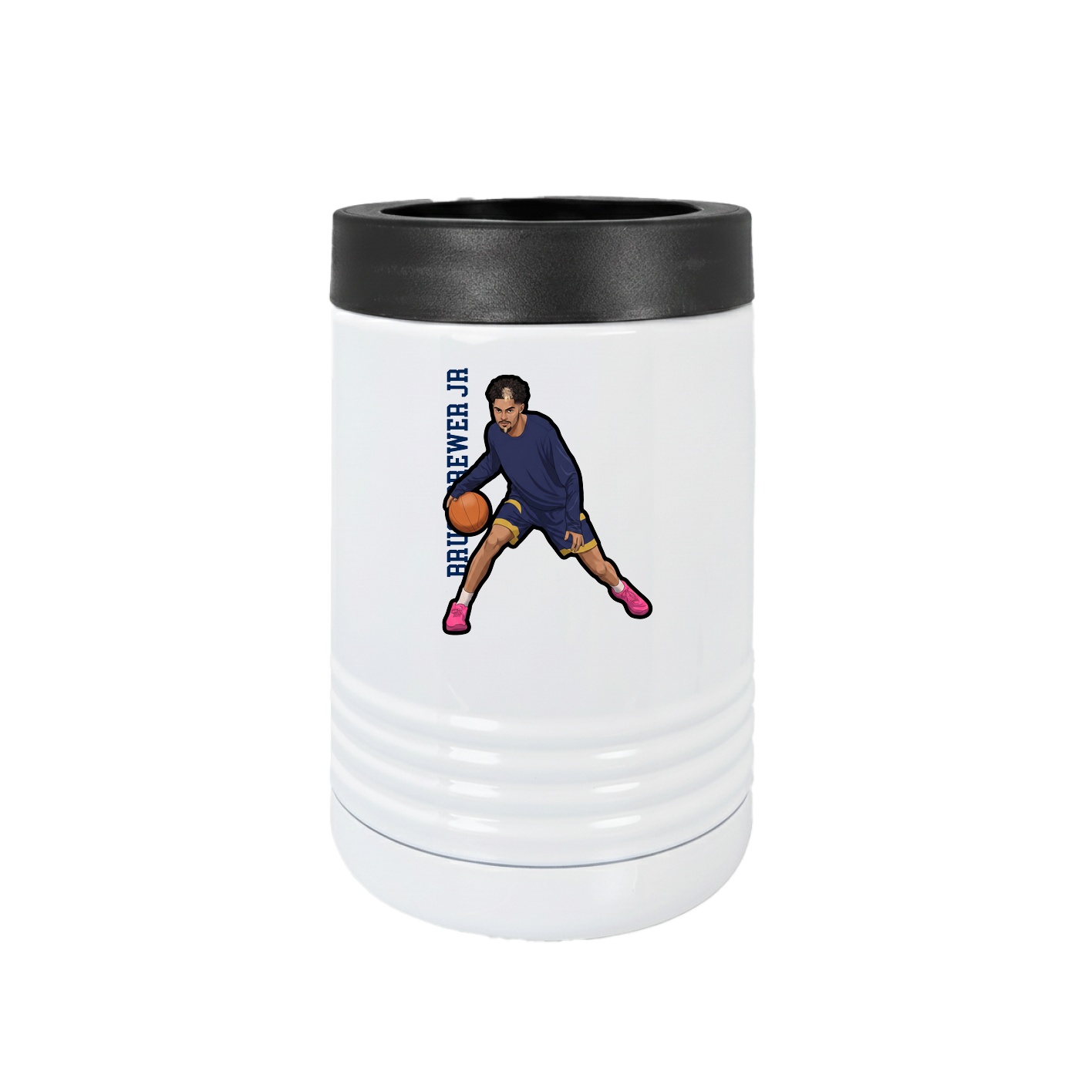 Beverage Holder — Name Vertical in White