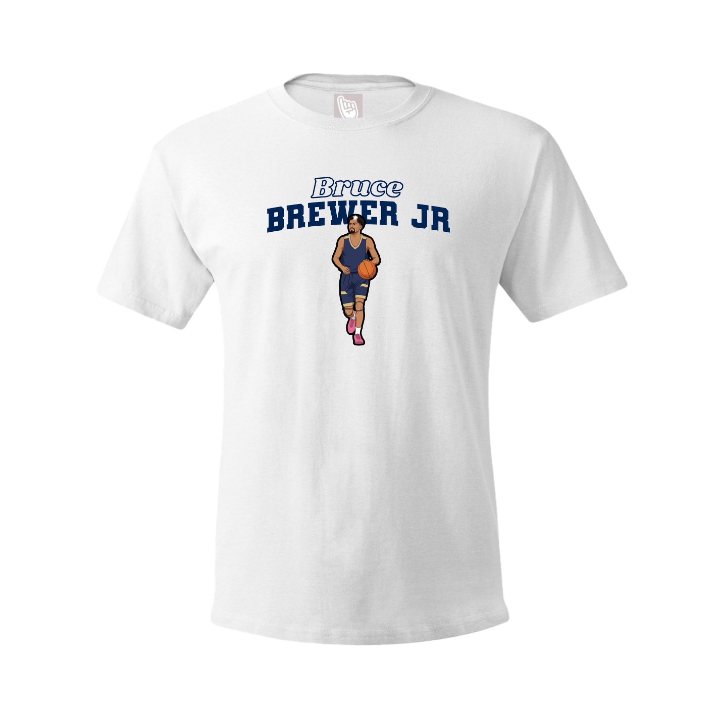 Youth Tee — Name Arch in White