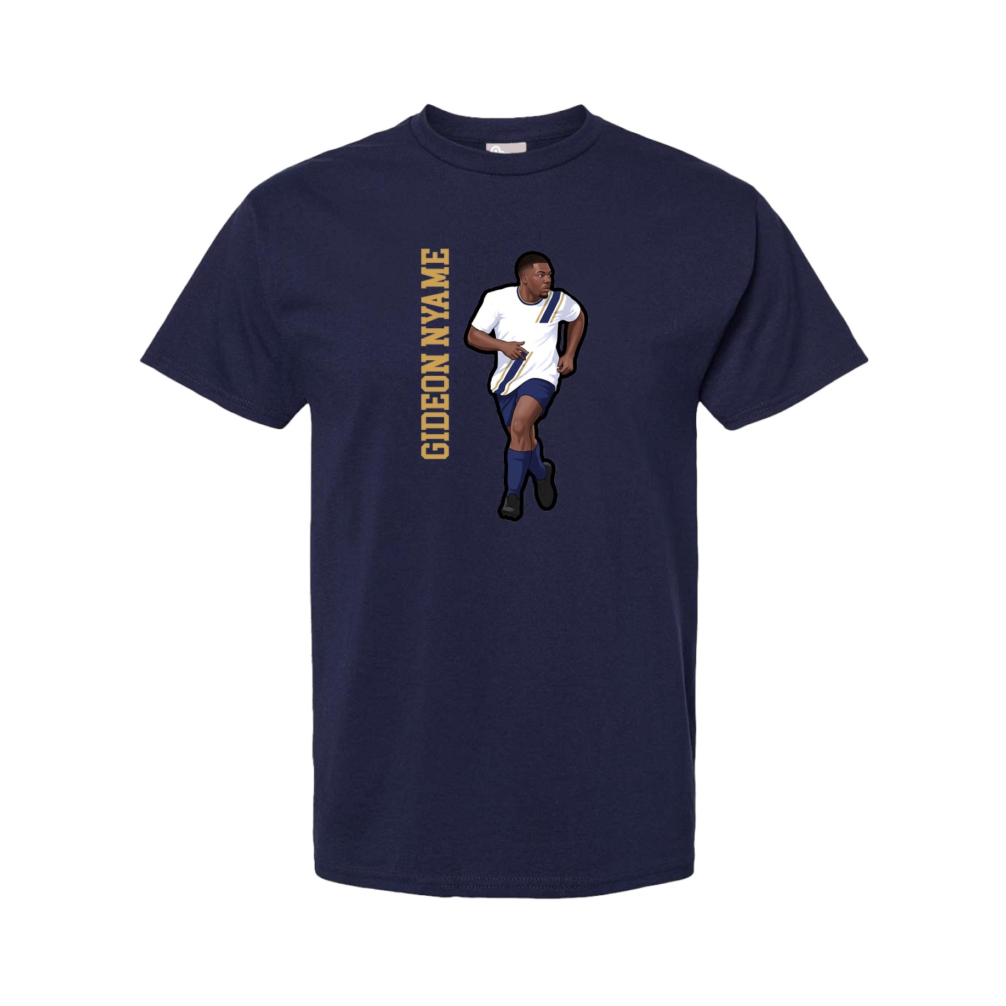 Tee — Name Vertical in Navy