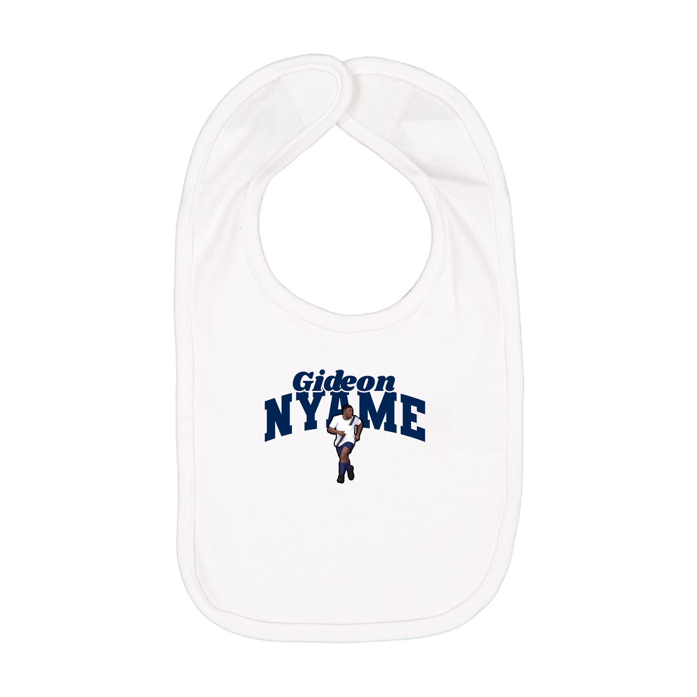 Infant Bib — Signature Arch in White