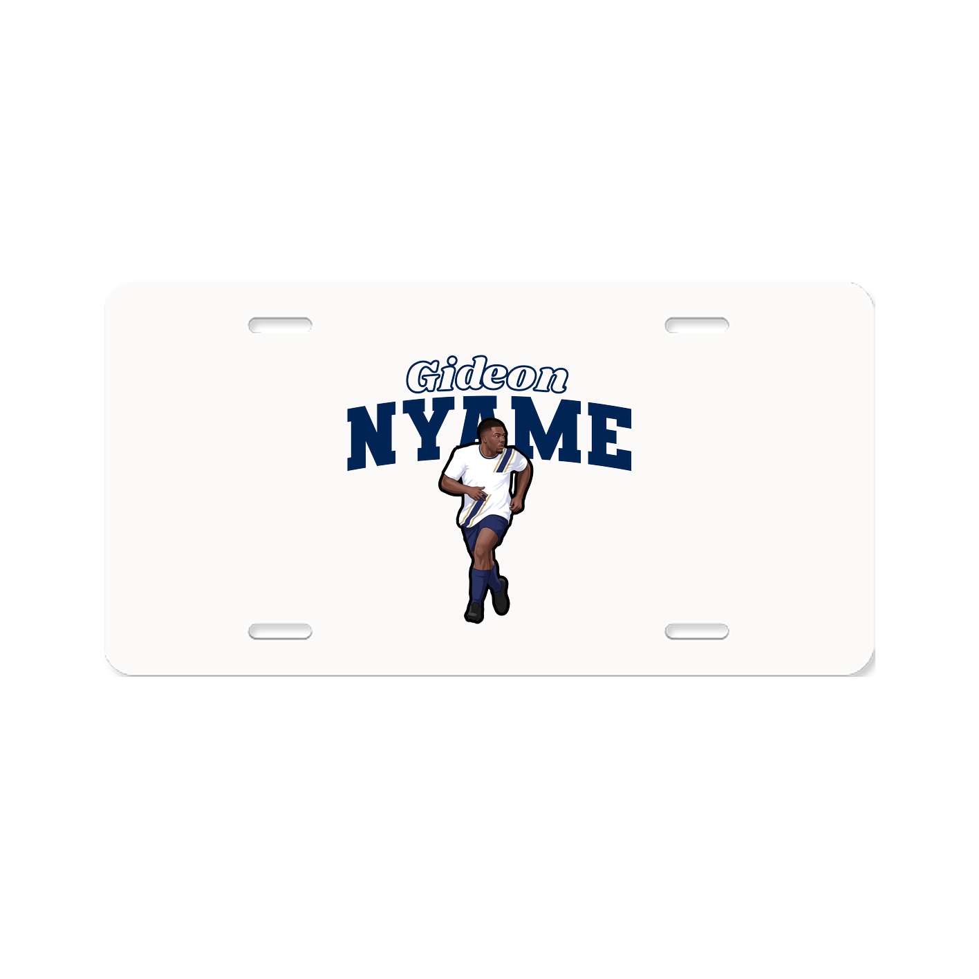 License Plate — Name Arch in Classic